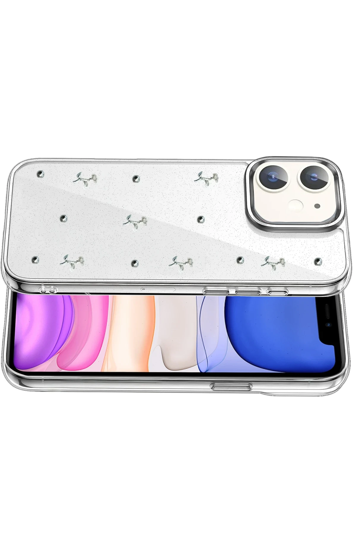 Newface Apple iPhone 11 Fiyonk Desenli Kapak - Desen 4 - Görsel 3