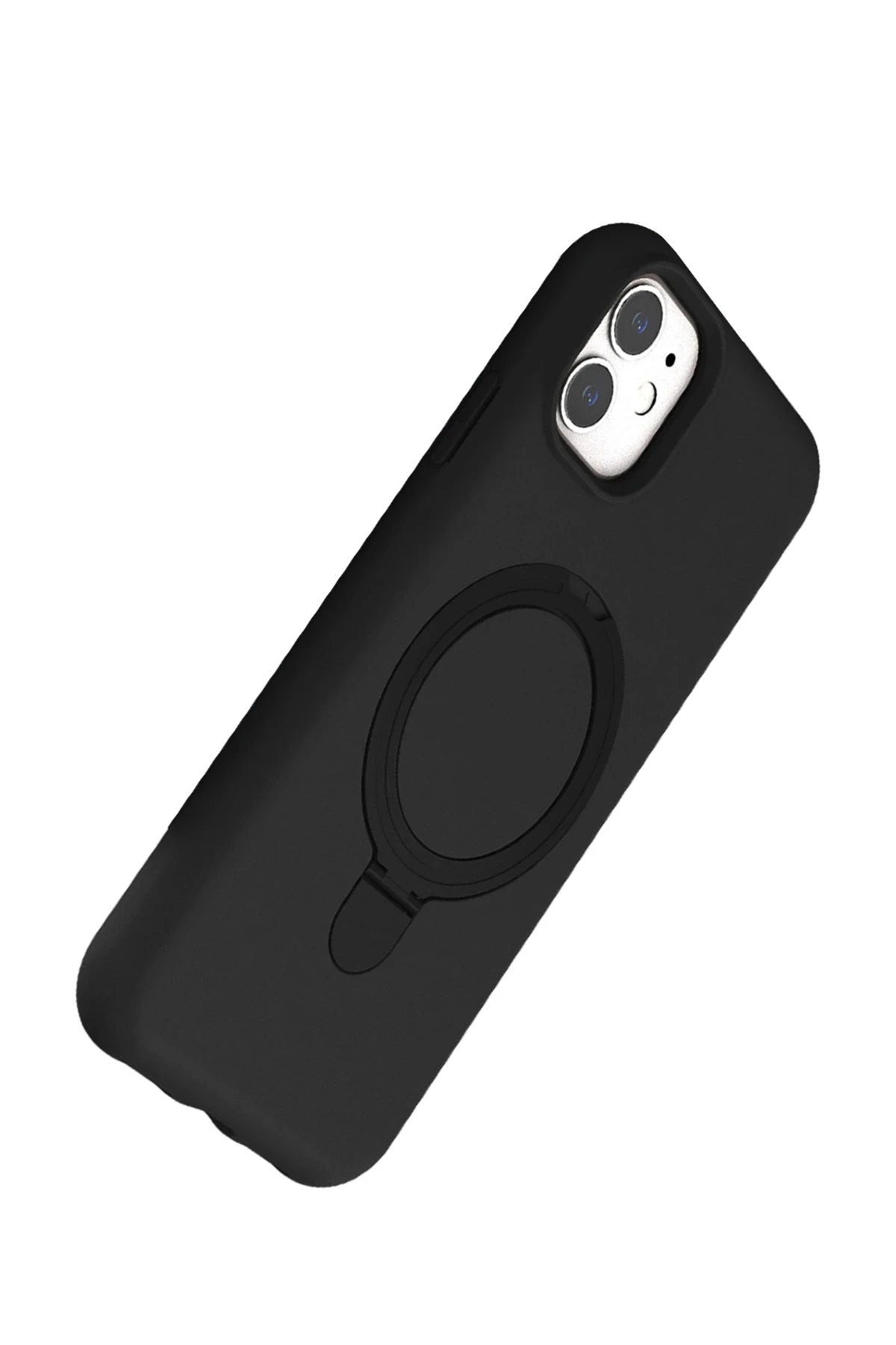Newface Apple iPhone 11 Regal Magsafe Standlı Kapak - Siyah - Görsel 3