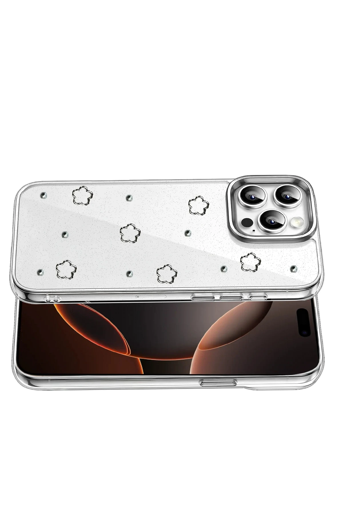 Newface Apple iPhone 14 Pro Max Fiyonk Desenli Kapak - Desen 2 - Görsel 3