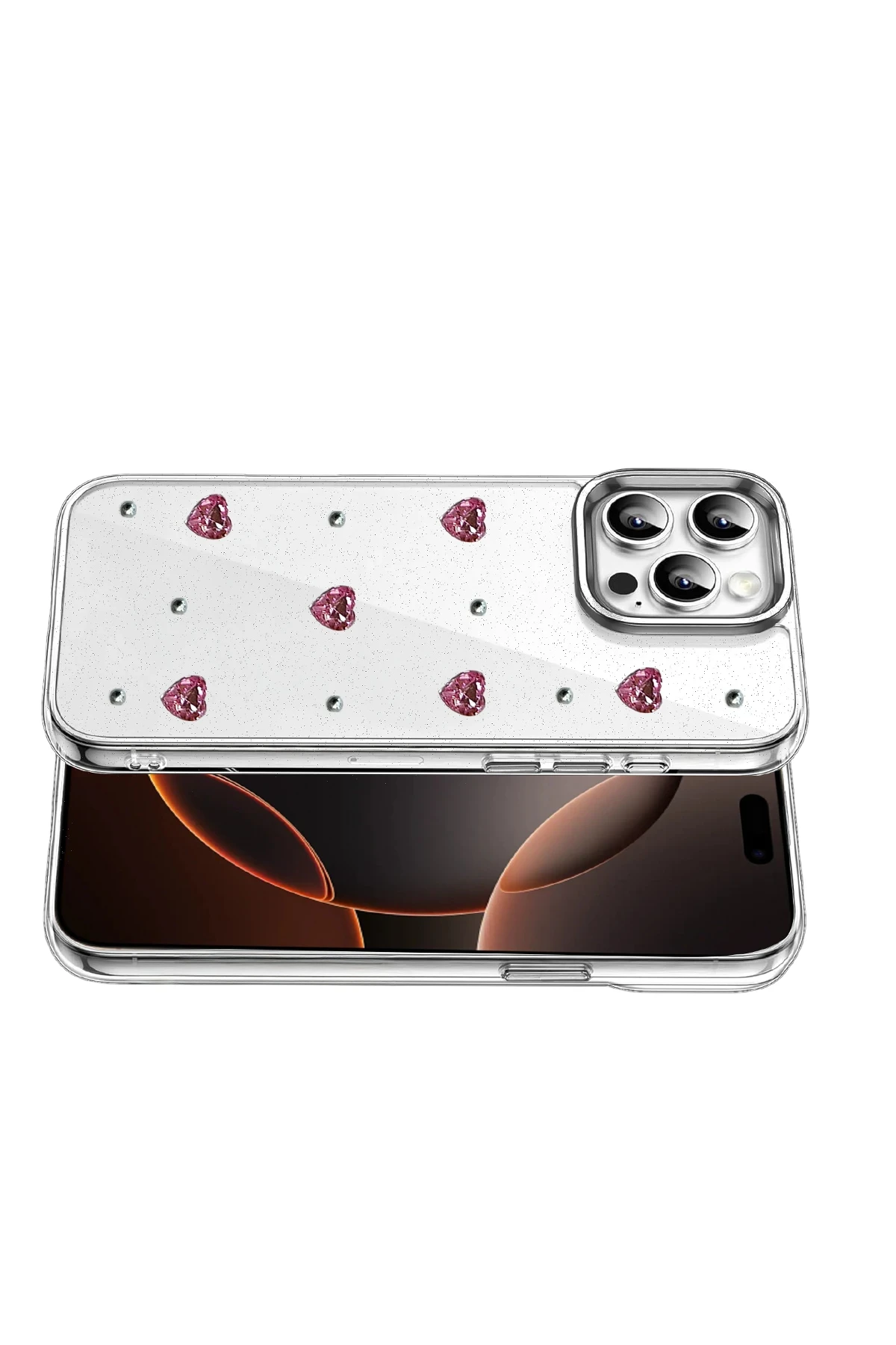 Newface Apple iPhone 14 Pro Max Fiyonk Desenli Kapak - Desen 3 - Görsel 3