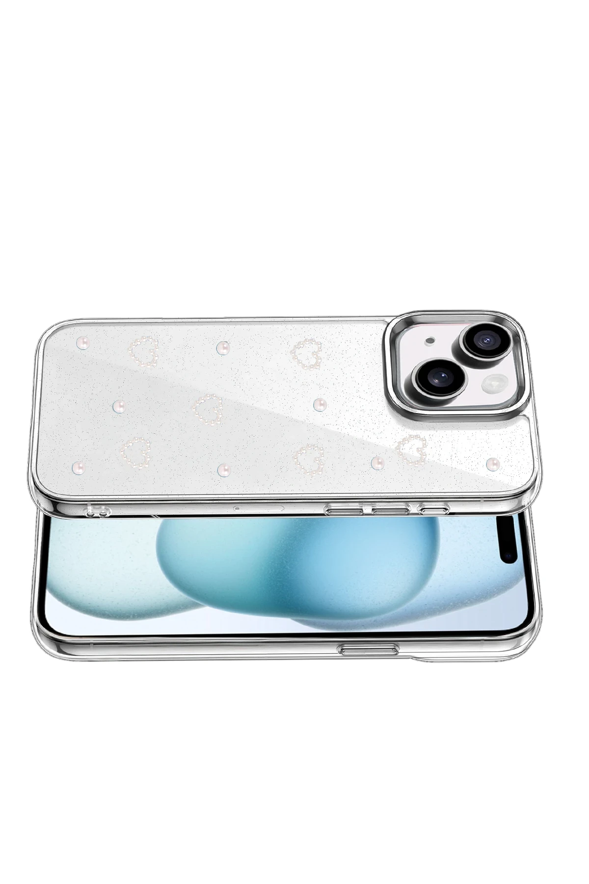 Newface Apple iPhone 15 Fiyonk Desenli Kapak - Desen 10 - Görsel 3