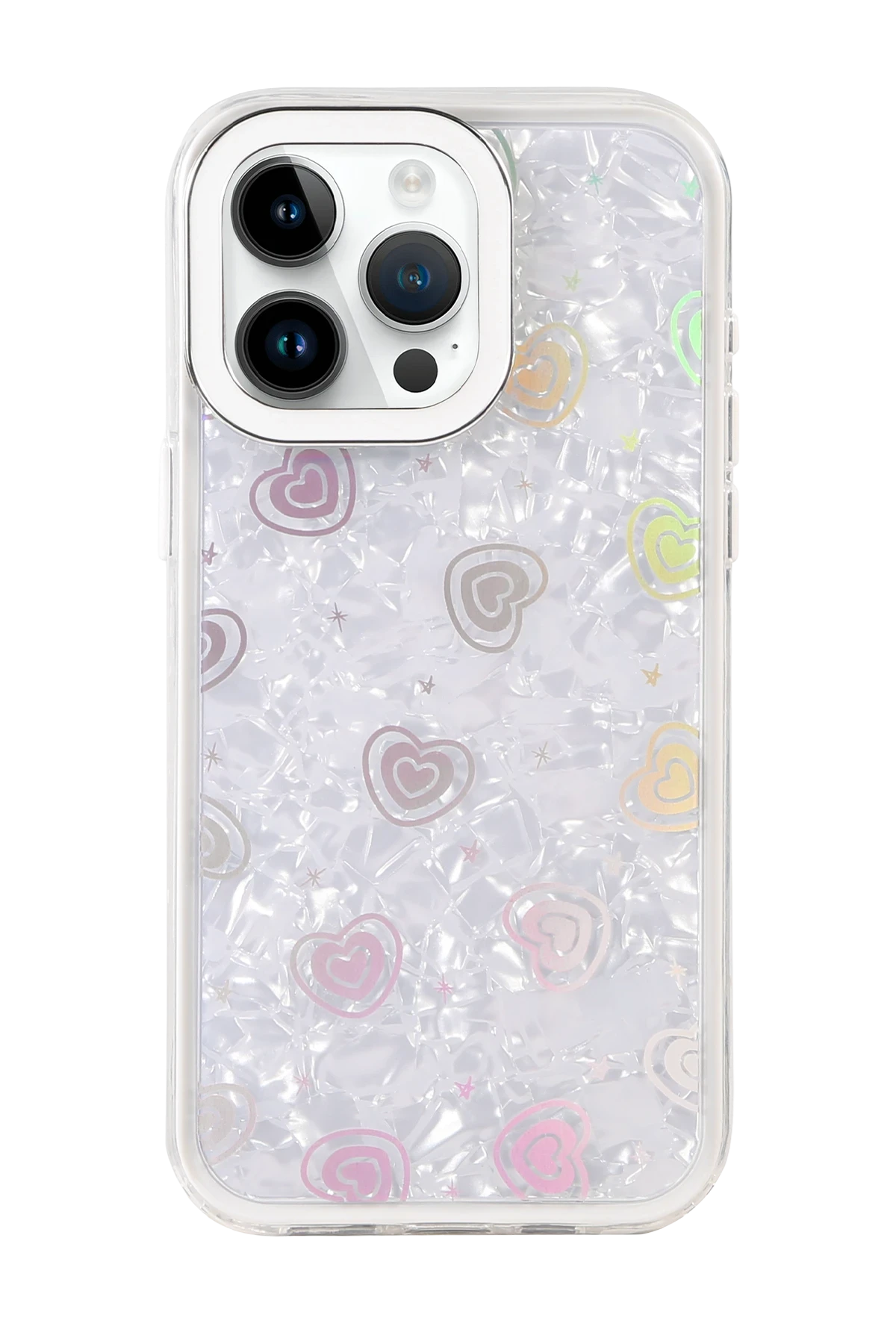 Newface Apple iPhone 15 Lumi Desenli Kapak - Beyaz - Görsel 3