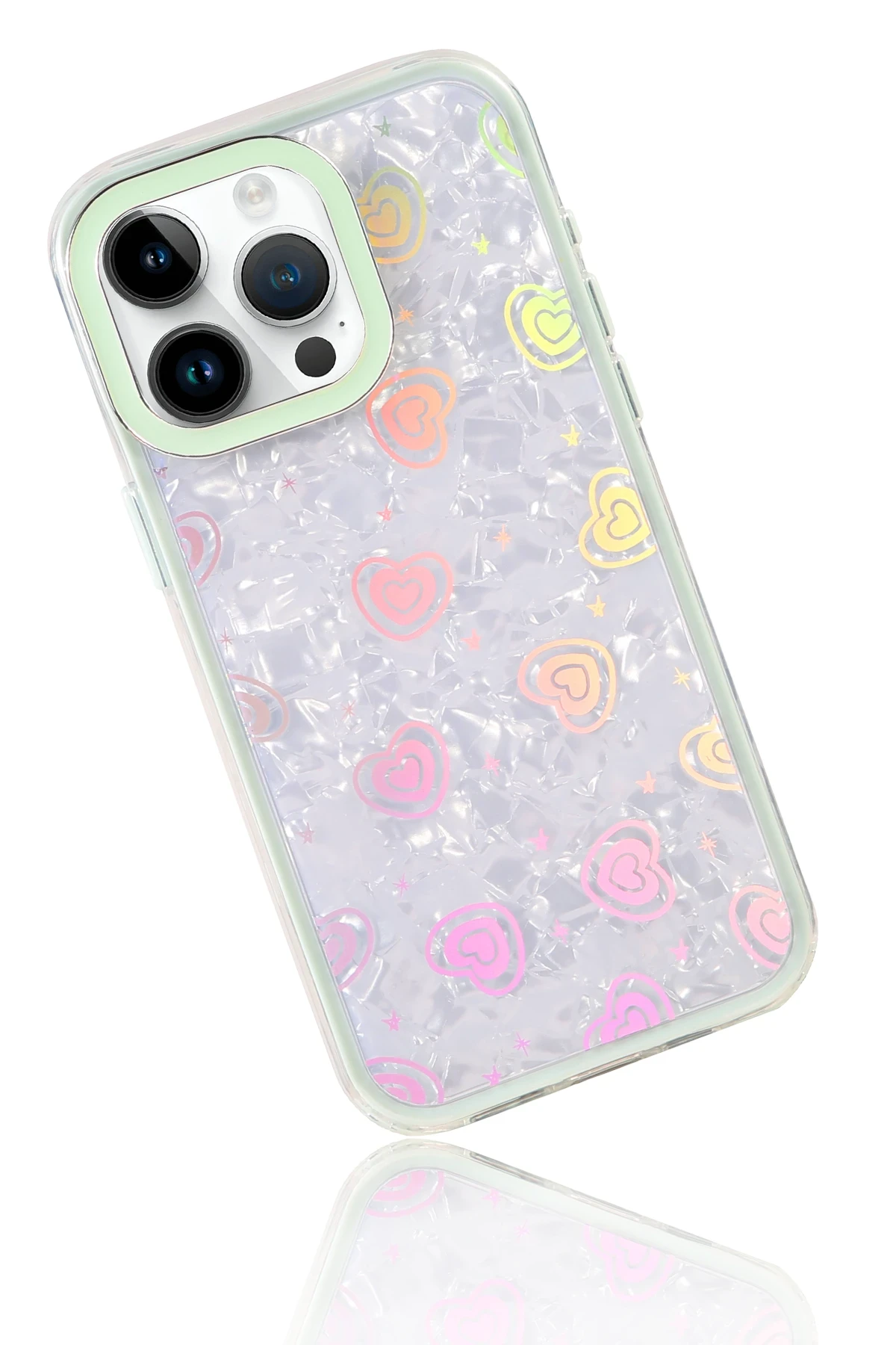 Newface Apple iPhone 15 Lumi Desenli Kapak - Yeşil - Görsel 4