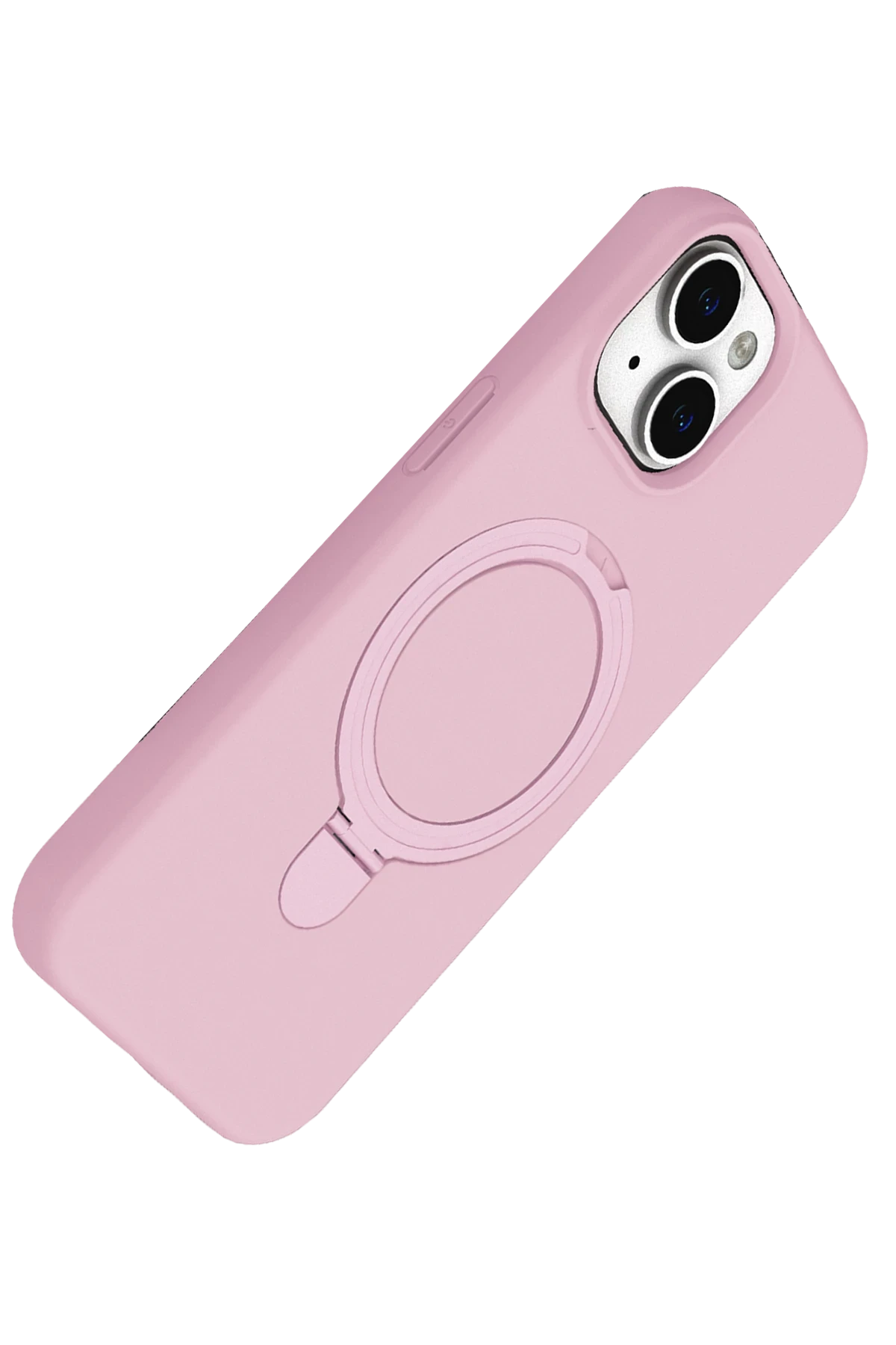 Newface Apple iPhone 15 Plus Regal Magsafe Standlı Kapak - Açık Pembe - Görsel 3