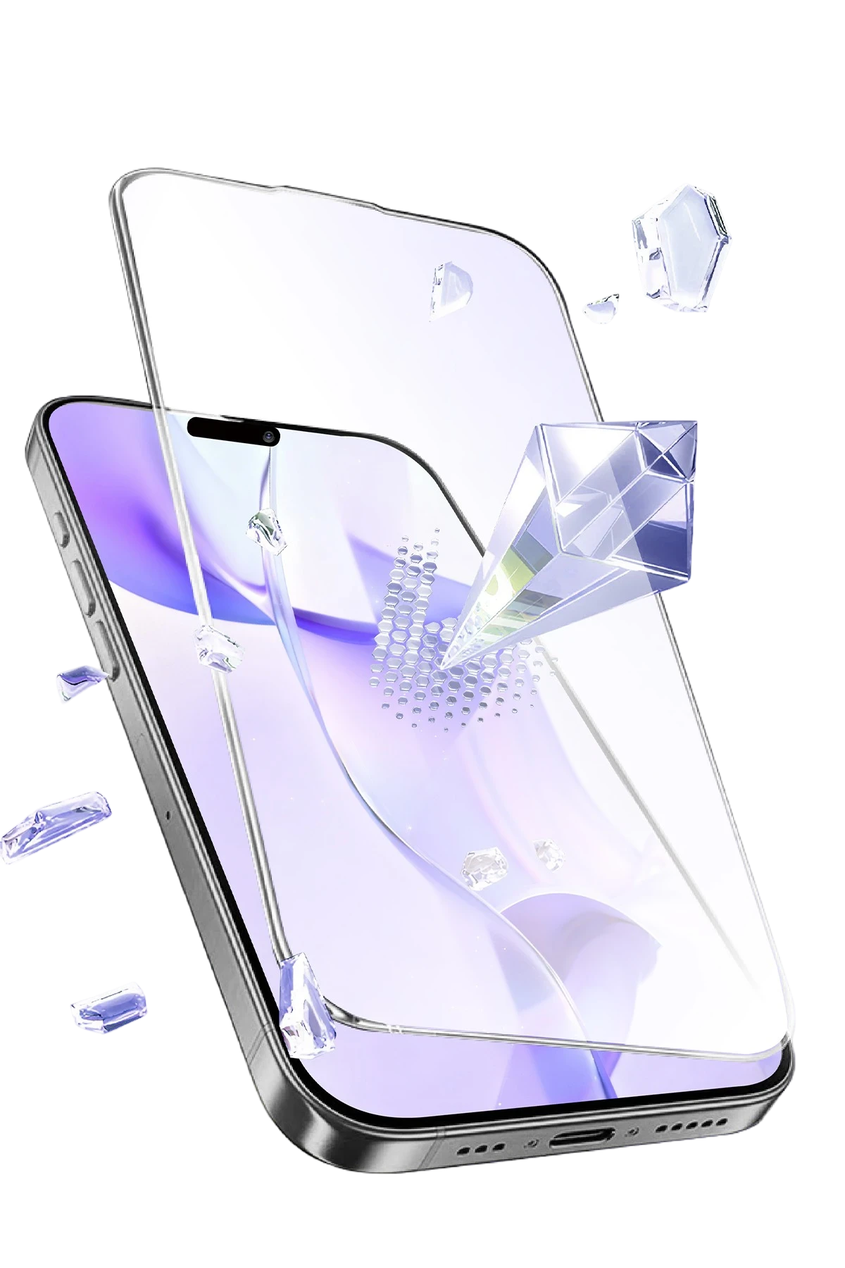 Newface Apple iPhone 16 Pro Bilvis 5in1 3D Magic Cam Ekran Koruyucu - Siyah - Görsel 5