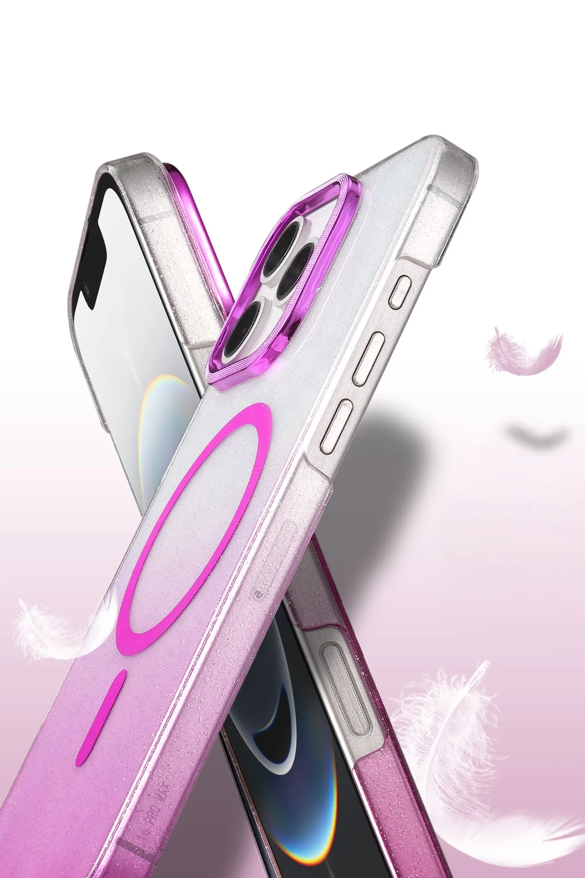 Newface Apple iPhone 16 Pro Glossy Magsafe Kapak - Mor - Görsel 3