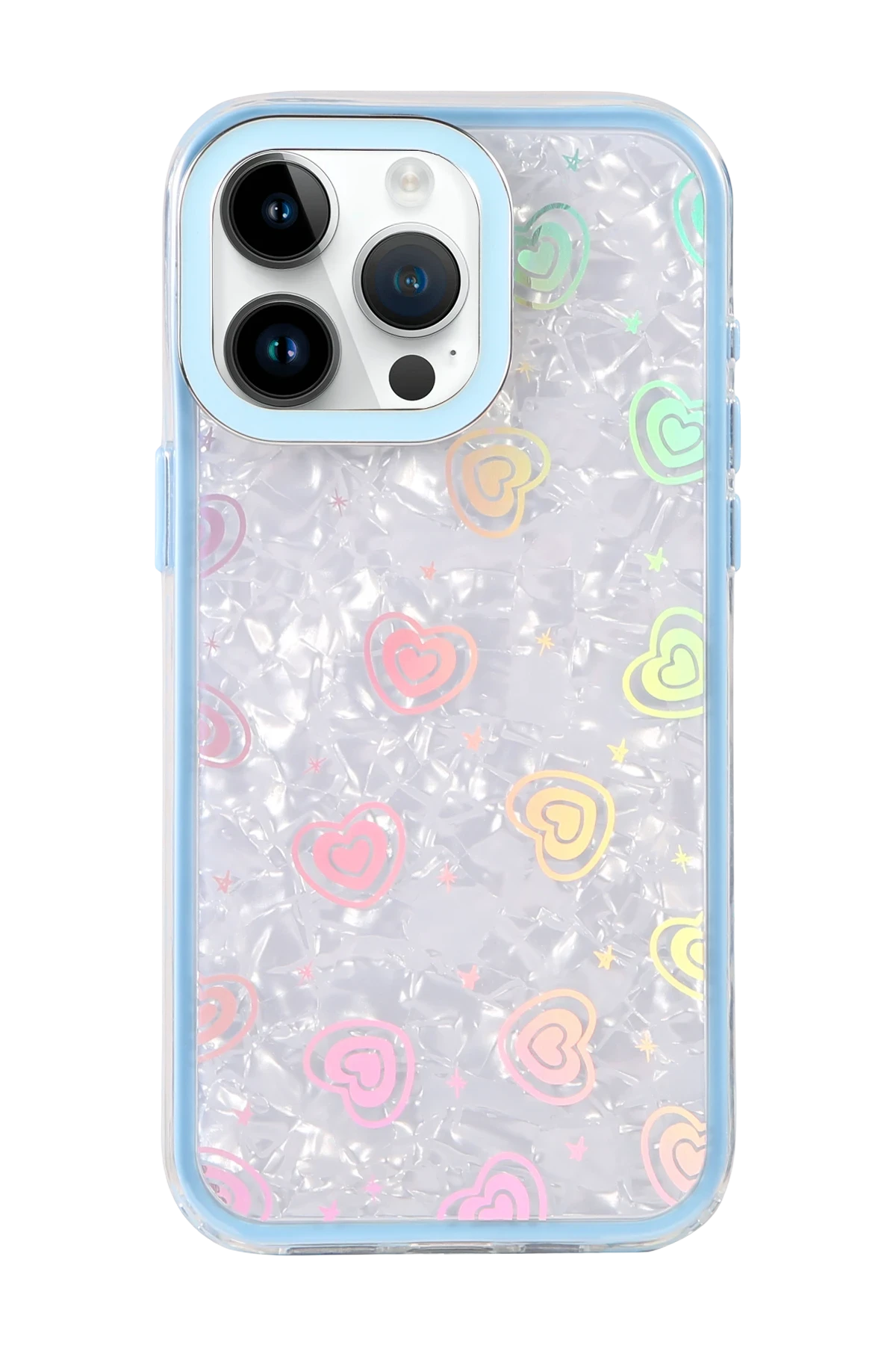 Newface Apple iPhone 16 Pro Max Lumi Desenli Kapak - Mavi - Görsel 3