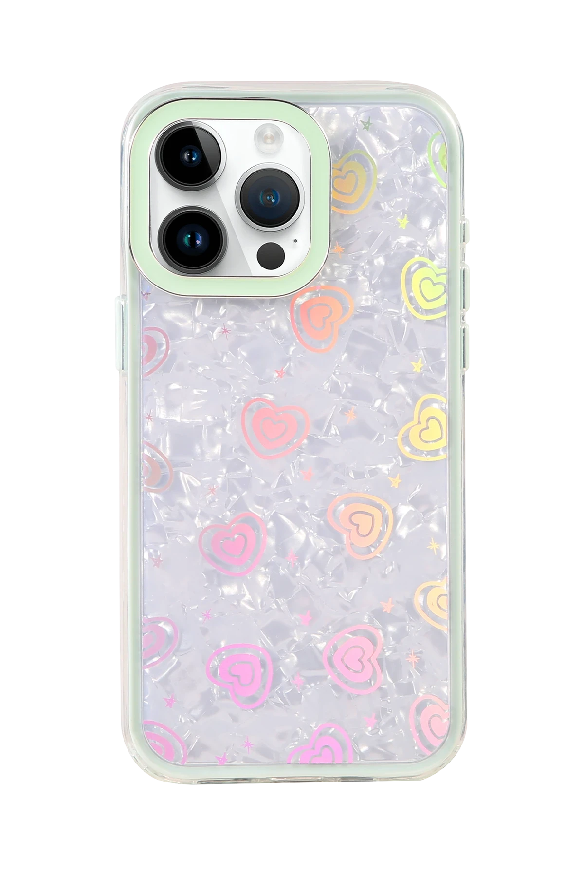 Newface Apple iPhone 16 Pro Max Lumi Desenli Kapak - Yeşil - Görsel 3