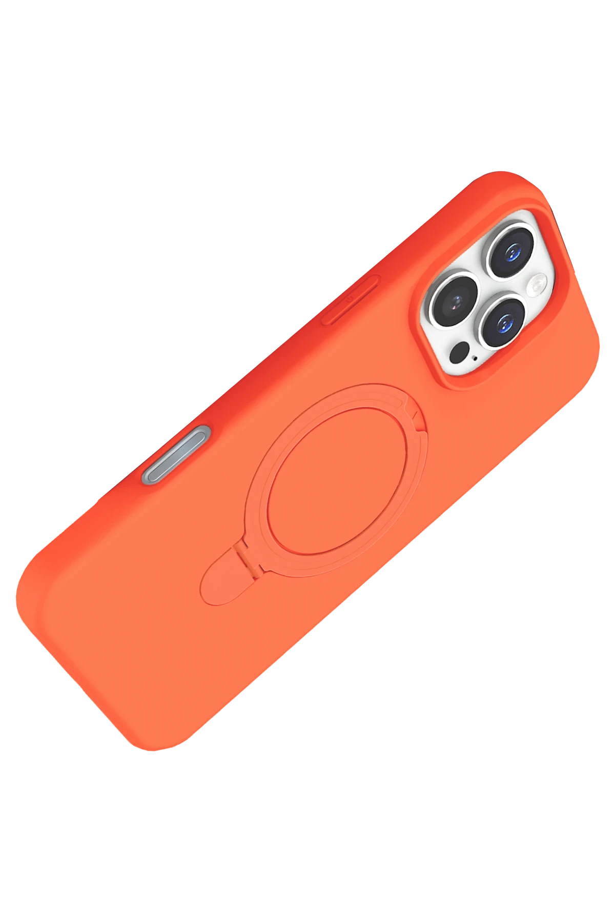Newface Apple iPhone 16 Pro Max Regal Magsafe Standlı Kapak - Turuncu - Görsel 3