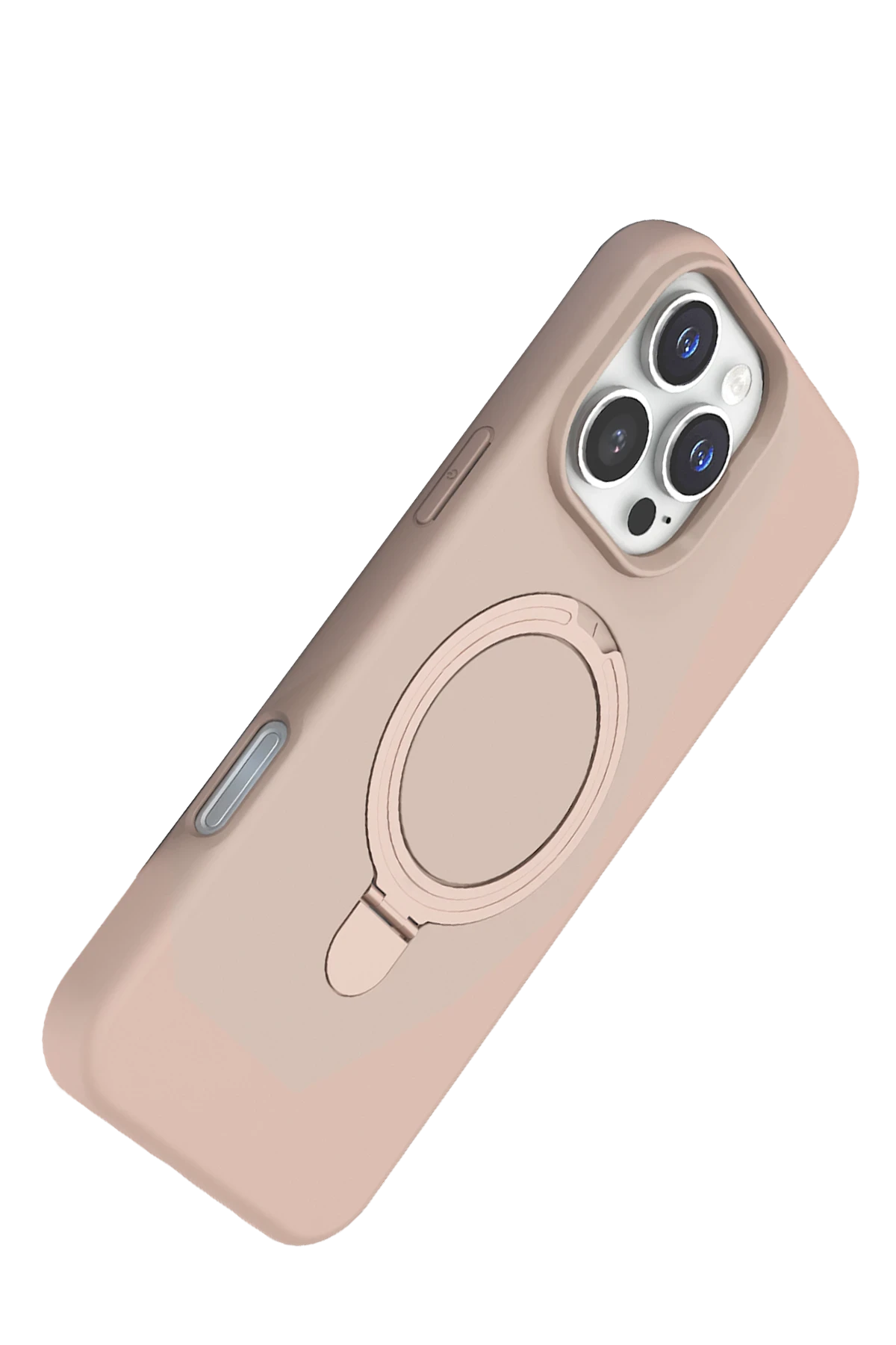Newface Apple iPhone 16 Pro Regal Magsafe Standlı Kapak - Çöl Titanyum - Görsel 3