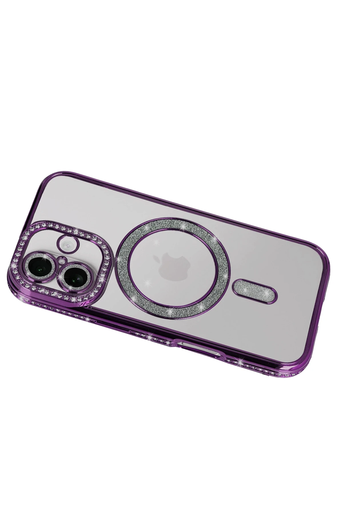 Newface Apple iPhone 17 Joke Simli Magneticsafe Kılıf - Derin Mor - Görsel 3