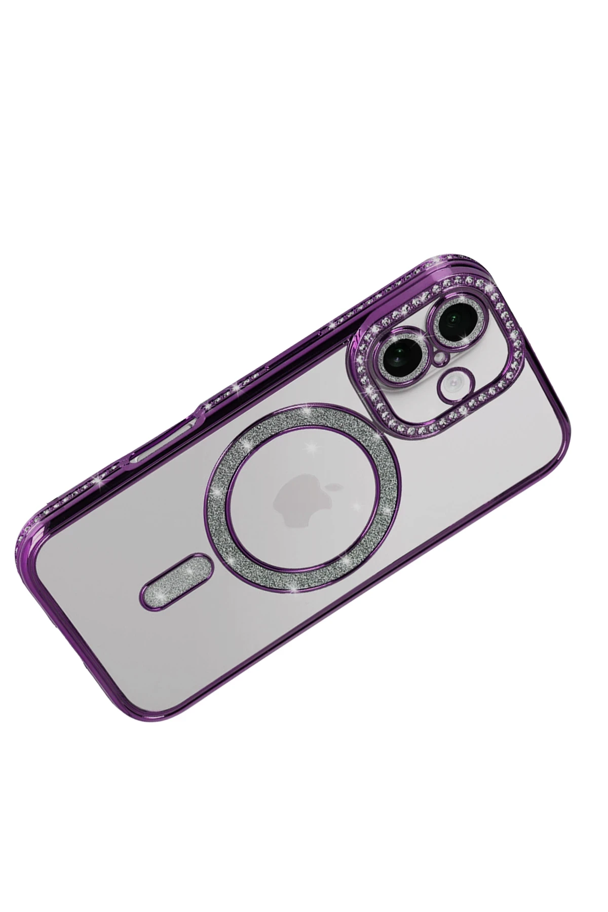 Newface Apple iPhone 17 Joke Simli Magneticsafe Kılıf - Derin Mor - Görsel 4