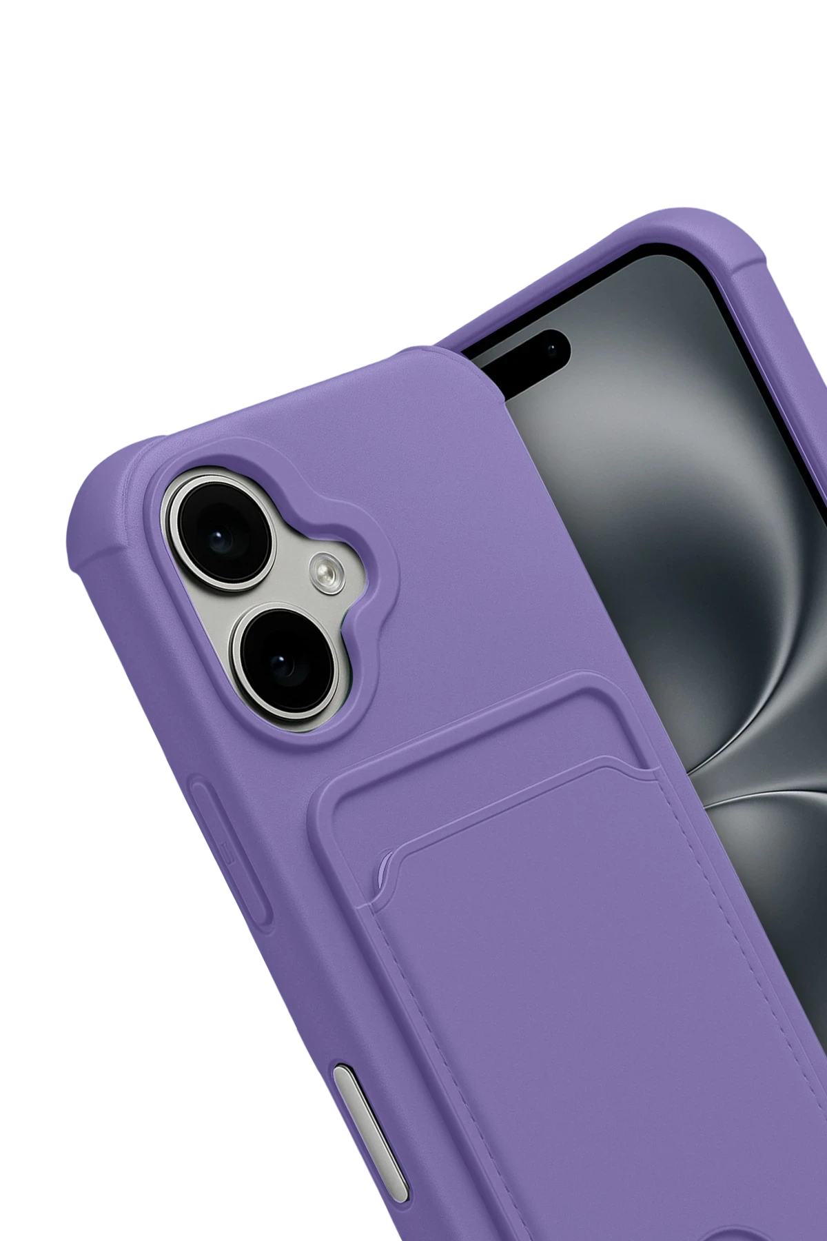 Newface Apple iPhone 17 Kelvin Kartvizitli Silikon - Lila - Görsel 3