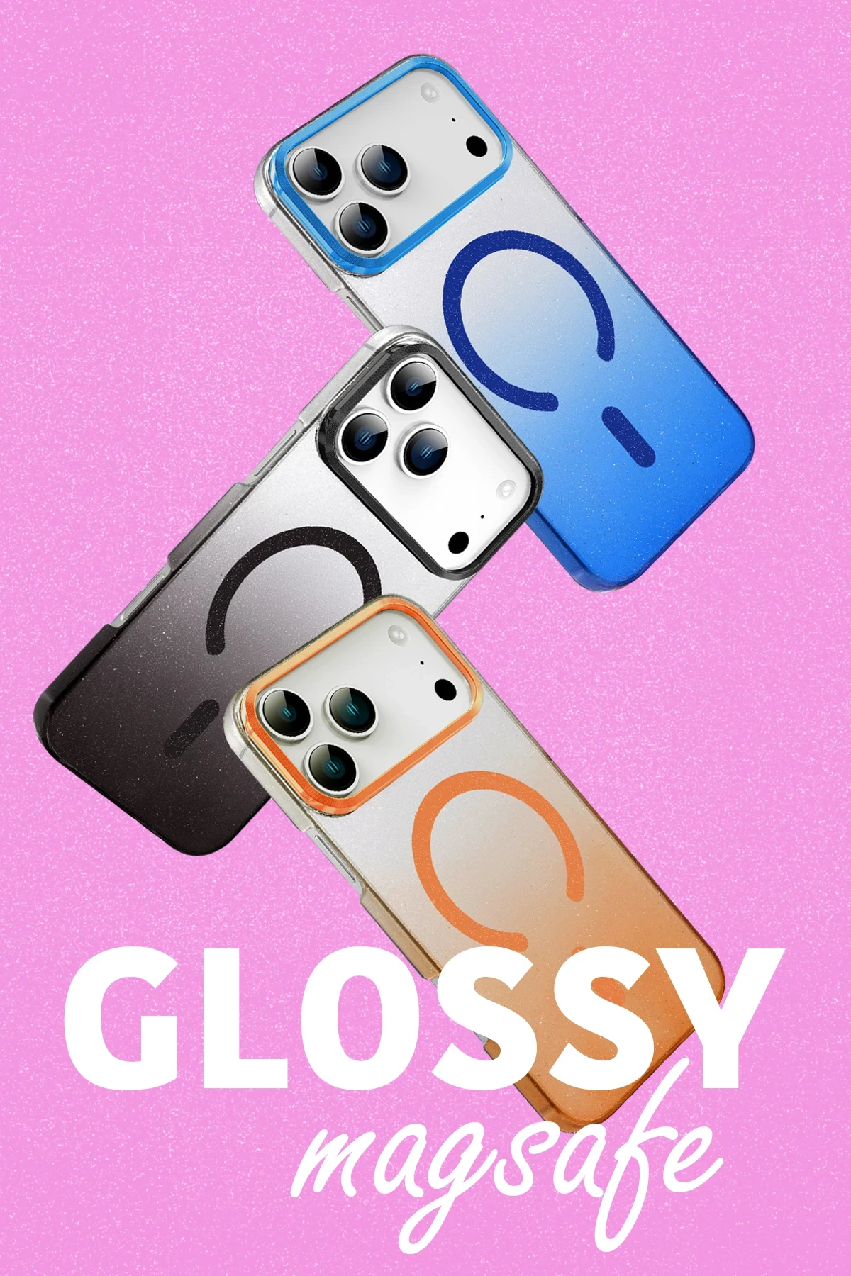 Newface Apple iPhone 17 Pro Max Glossy Magsafe Kapak - Mavi - Görsel 4