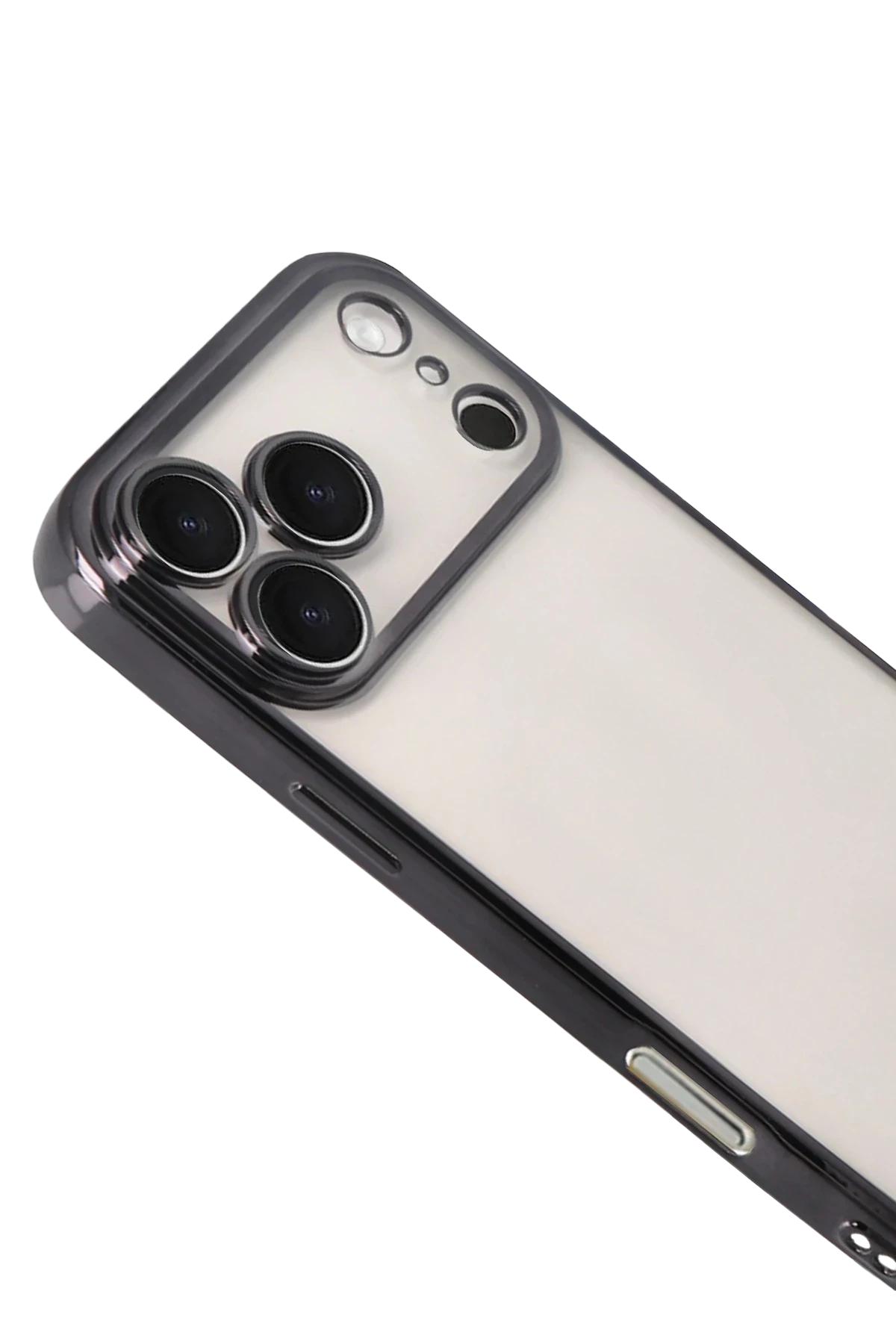 Newface Apple iPhone 17 Pro Razer Lensli Silikon - Siyah - Görsel 3