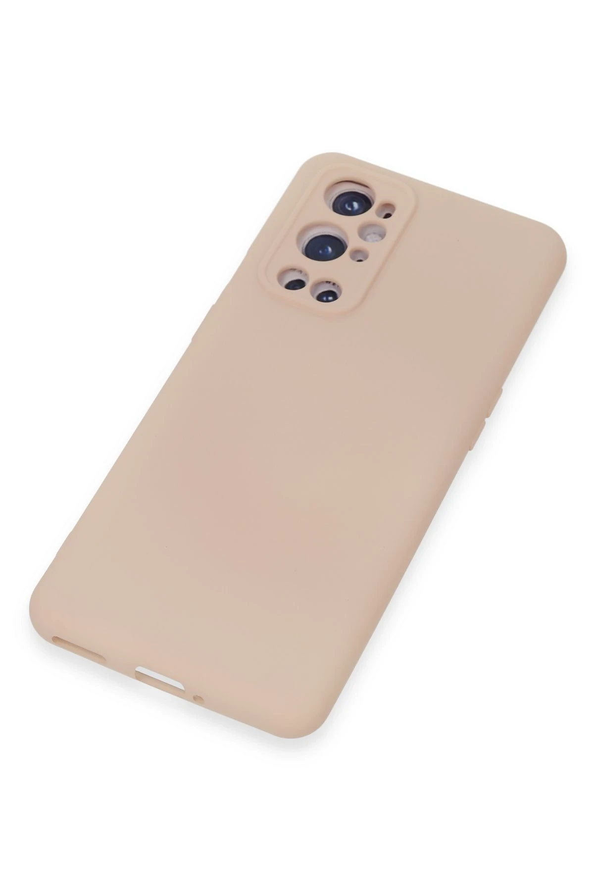 Newface One Plus 9 Pro Kılıf Nano içi Kadife Silikon - Pudra - Görsel 4