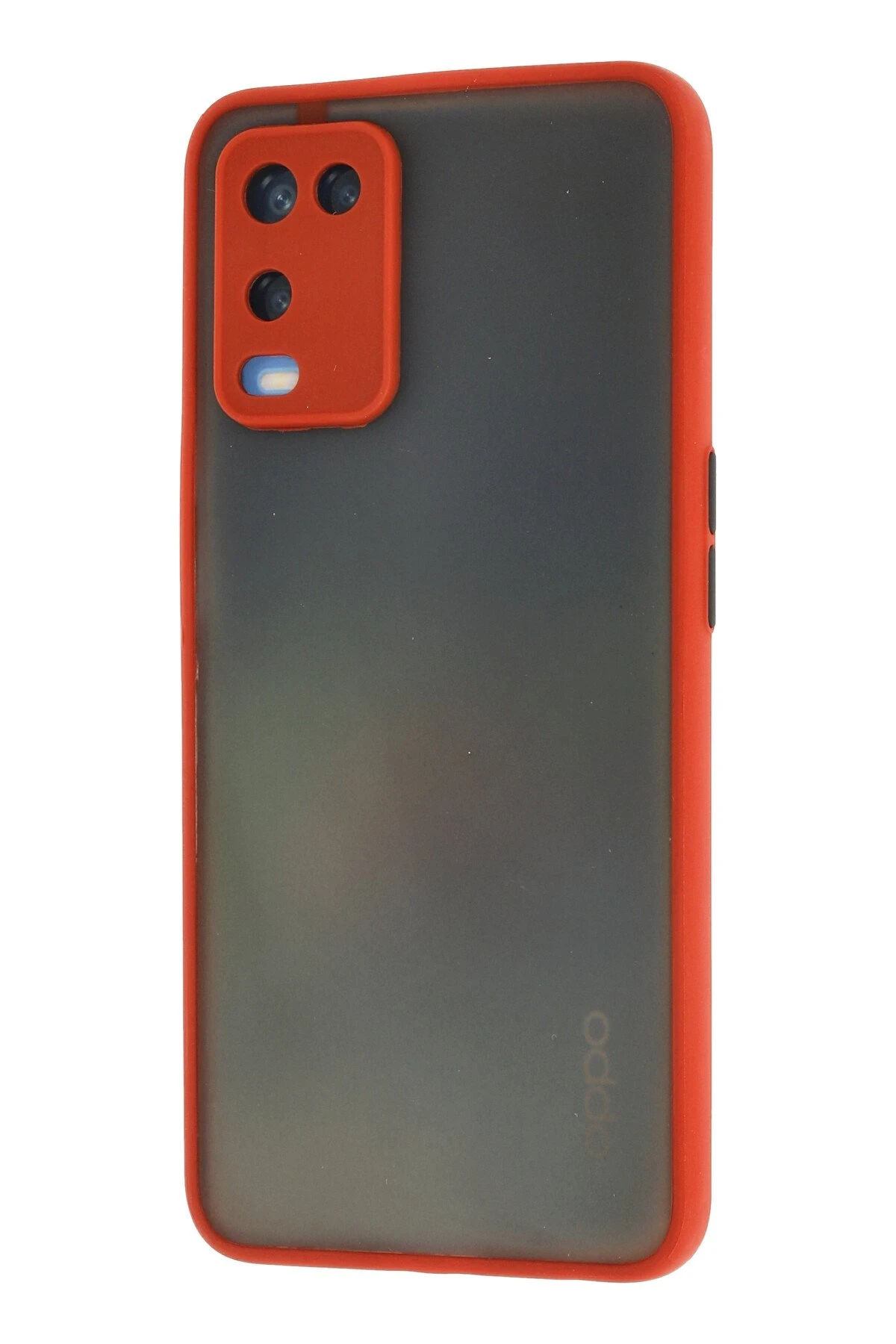 Newface Oppo A54 4G Kılıf Montreal Silikon Kapak - Kırmızı - Görsel 3