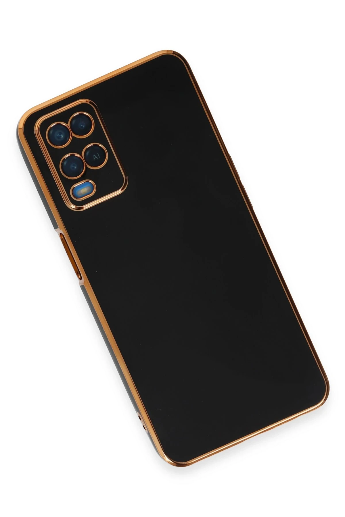 Newface Oppo A54 4G Kılıf Volet Silikon - Siyah - Görsel 3