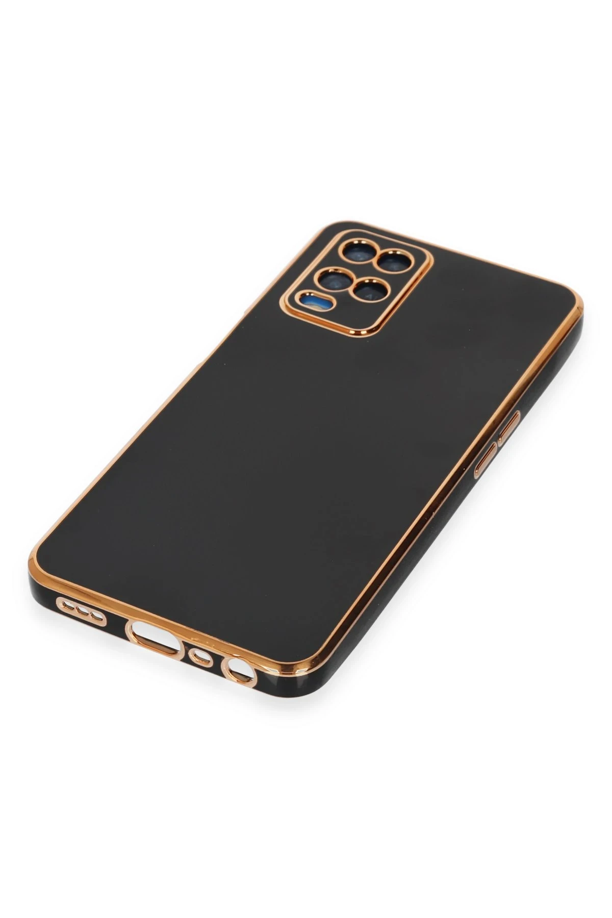 Newface Oppo A54 4G Kılıf Volet Silikon - Siyah - Görsel 5