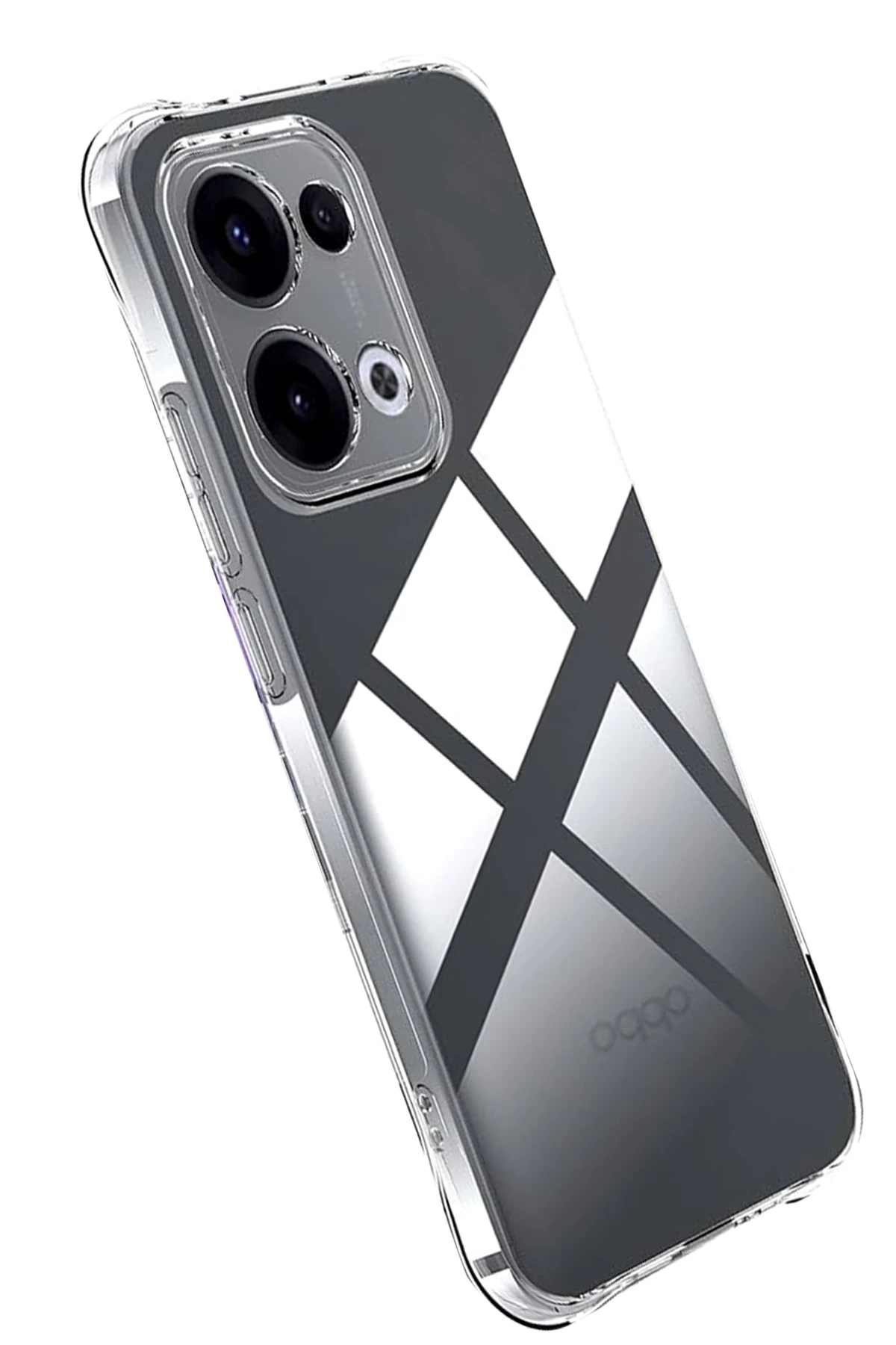 Newface Oppo A6 Pro 4G Lüx Şeffaf Silikon - Şeffaf - Görsel 3
