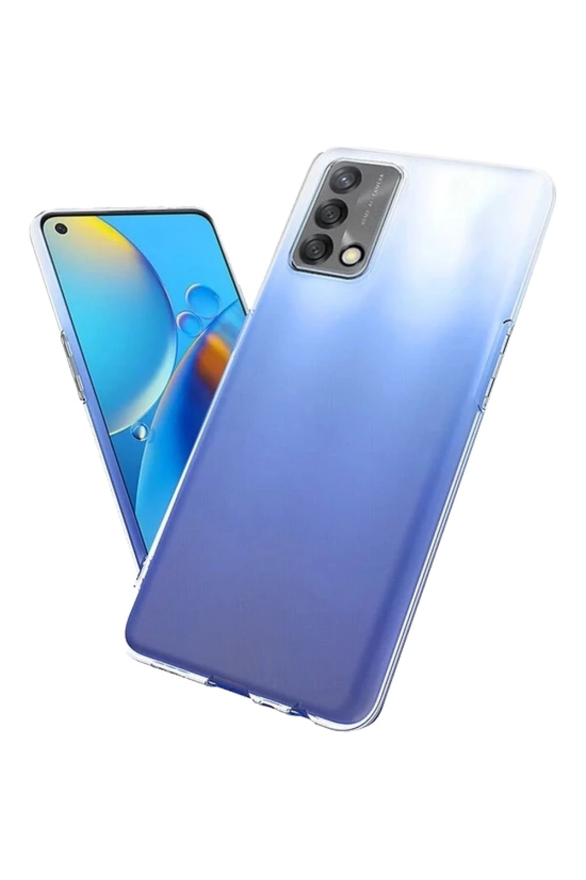 Newface Oppo A74 4G Kılıf Lüx Şeffaf Silikon - Görsel 4