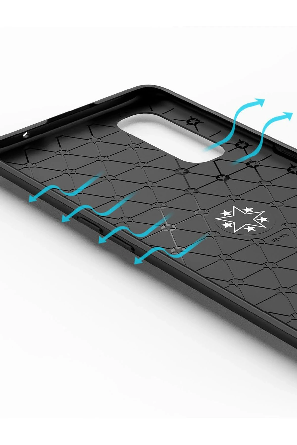 Newface Oppo Find X2 Kılıf Range Yüzüklü Silikon - Mavi - Görsel 6