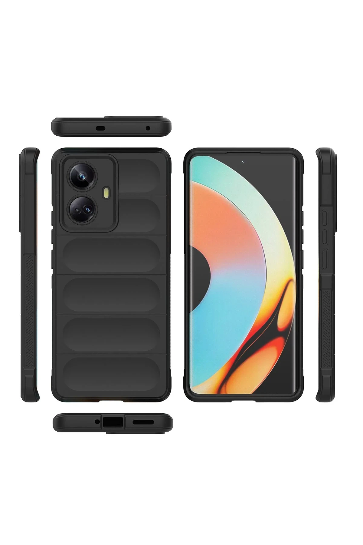 Newface Realme 10 Pro 5G Kılıf Optimum Silikon - Siyah - Görsel 3