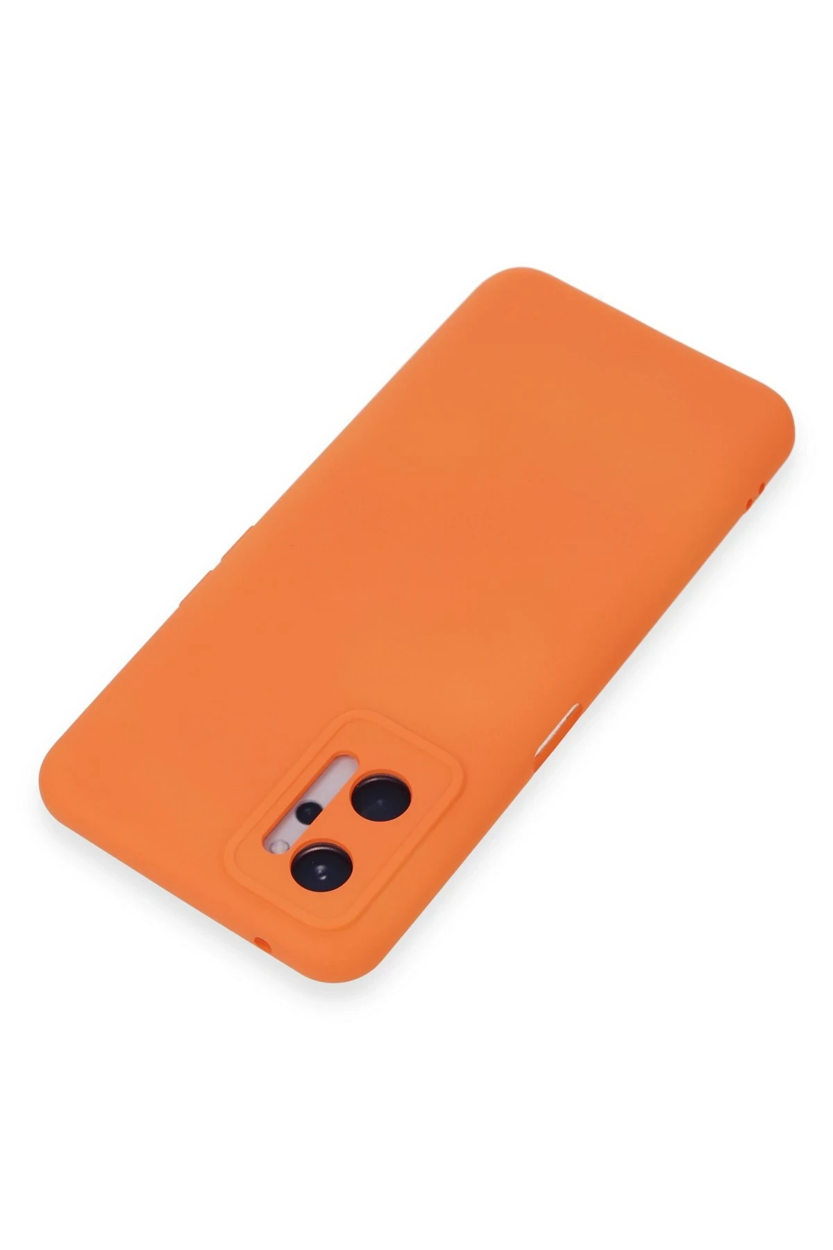 Newface Realme 9i 4G Kılıf Nano içi Kadife Silikon - Turuncu - Görsel 3