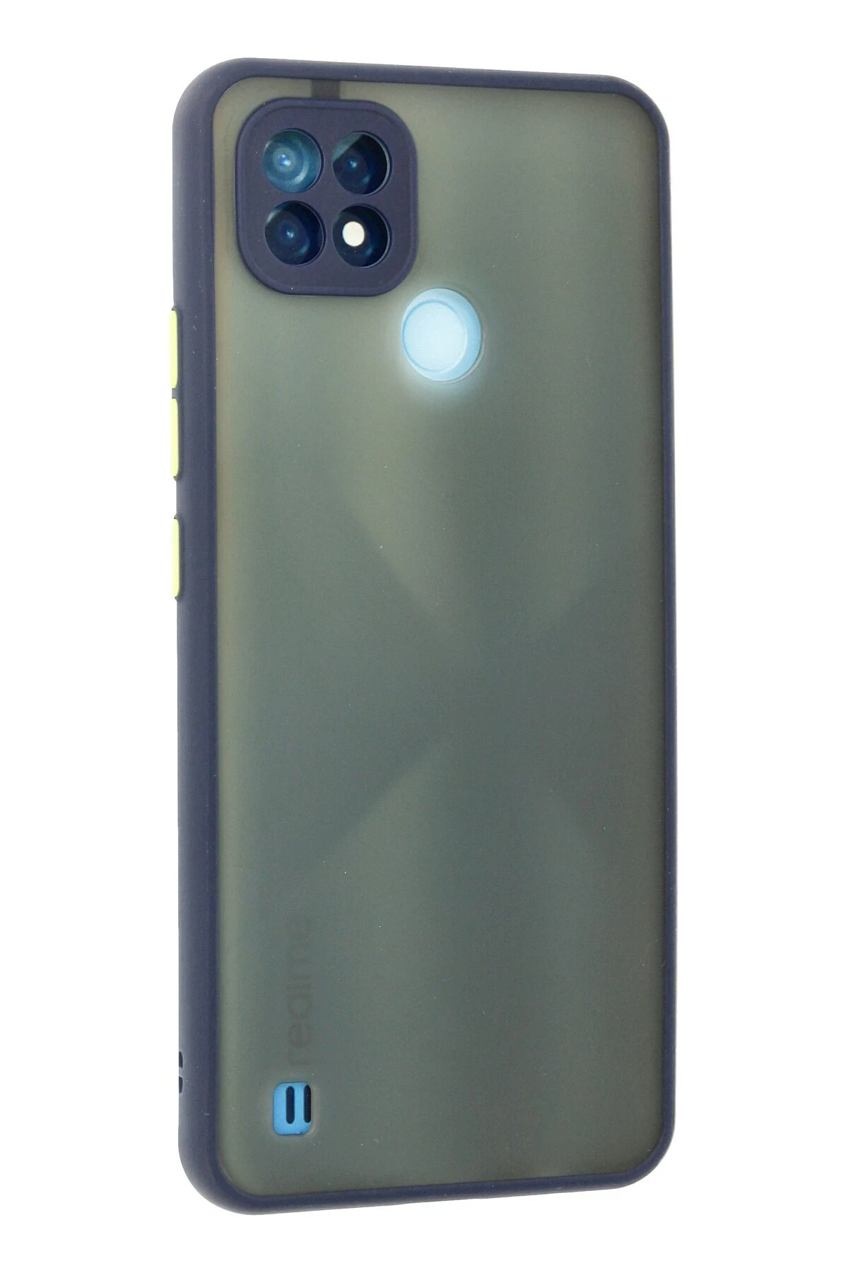 Newface Realme C21 Kılıf Montreal Silikon Kapak - Lacivert - Görsel 3