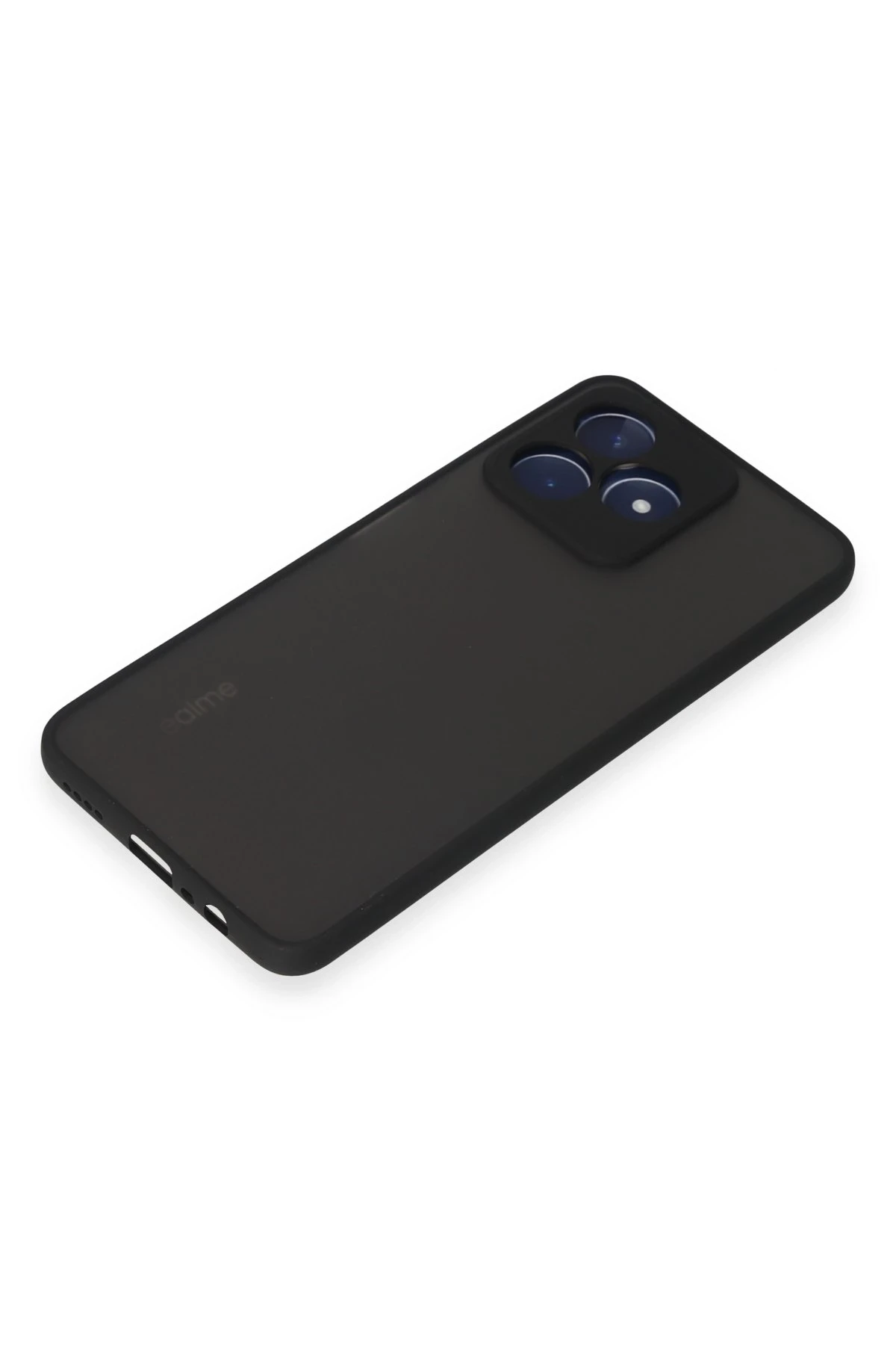 Newface Realme C53 Kılıf Montreal Silikon Kapak - Siyah - Görsel 4