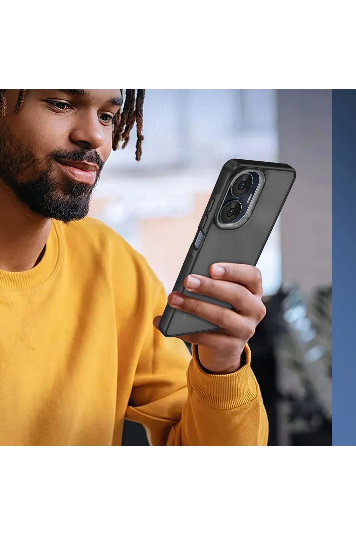 Newface Realme C55 Kılıf Elegant Kapak - Derin Mor - Görsel 3