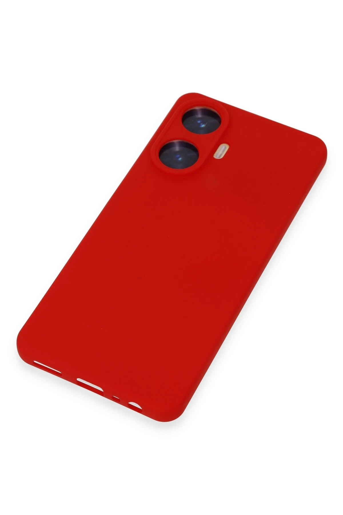 Newface Realme C55 Kılıf Nano içi Kadife Silikon - Kırmızı - Görsel 3