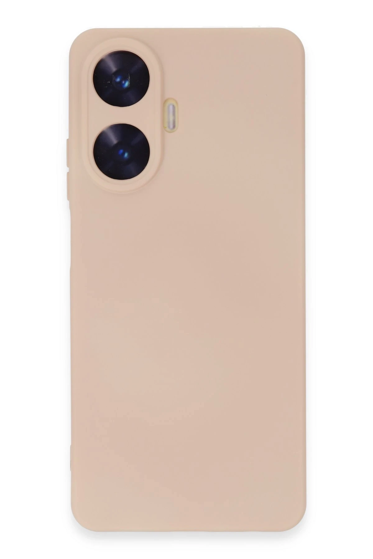 Newface Realme C55 Kılıf Nano içi Kadife Silikon - Pudra - Görsel 4
