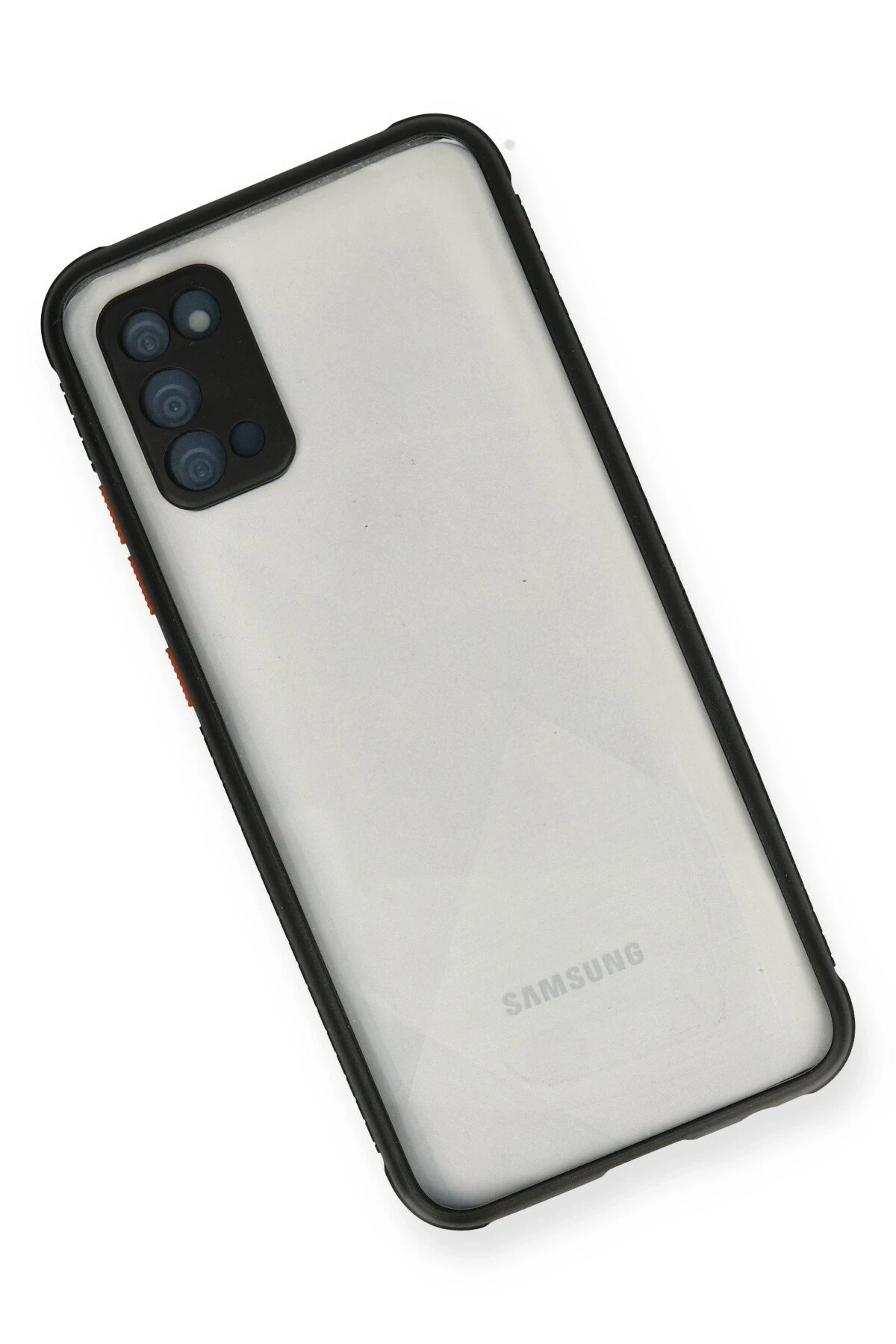 Newface Samsung Galaxy A02S Kılıf Miami Şeffaf Silikon - Siyah - Görsel 3