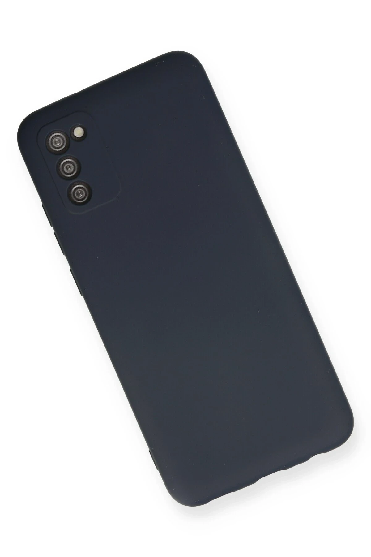 Newface Samsung Galaxy A03S Kılıf Nano içi Kadife Silikon - Lacivert - Görsel 3