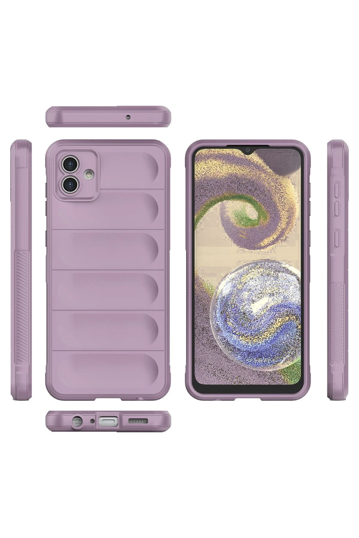 Newface Samsung Galaxy A04 Kılıf Optimum Silikon - Mor - Görsel 3