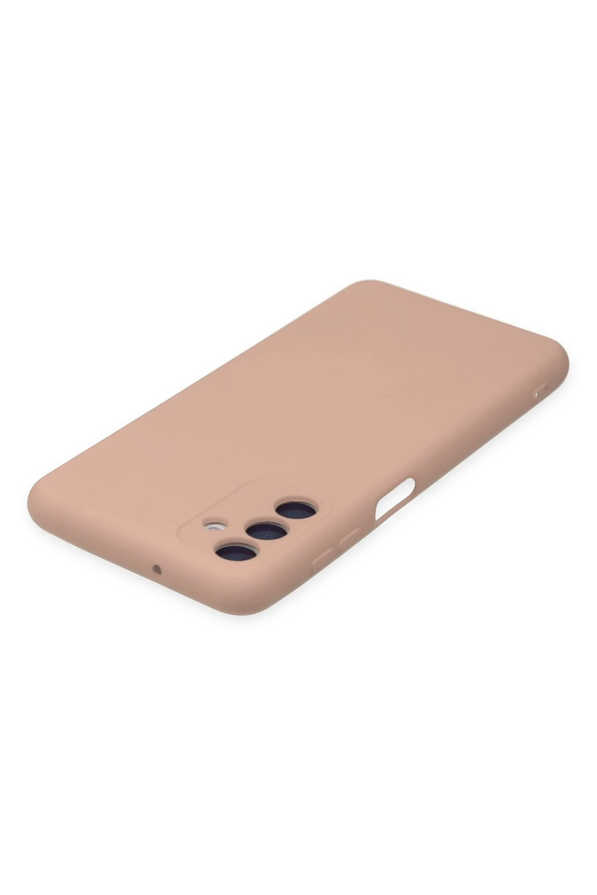 Newface Samsung Galaxy A04S Kılıf Nano içi Kadife Silikon - Pudra - Görsel 4