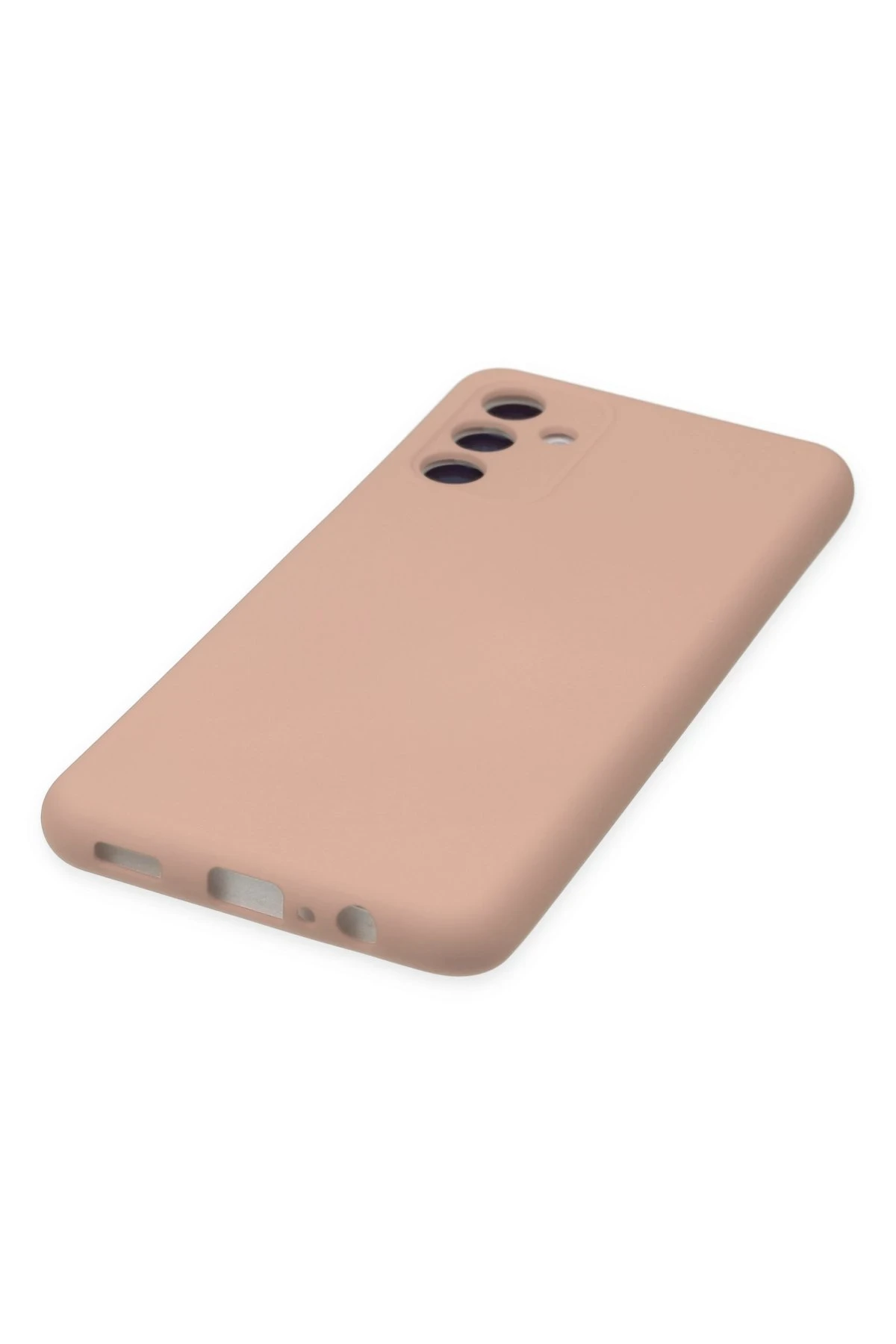 Newface Samsung Galaxy A04S Kılıf Nano içi Kadife Silikon - Pudra - Görsel 5