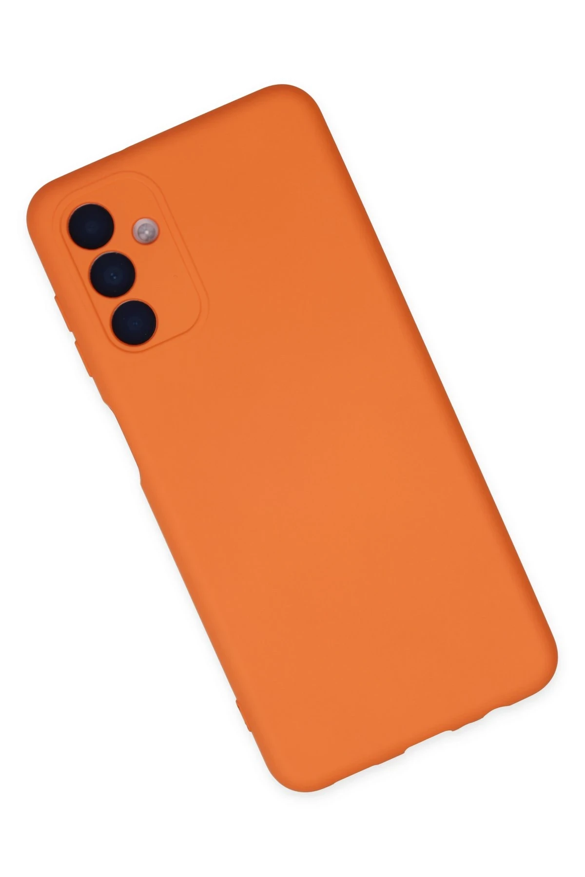 Newface Samsung Galaxy A04S Kılıf Nano içi Kadife Silikon - Turuncu - Görsel 3