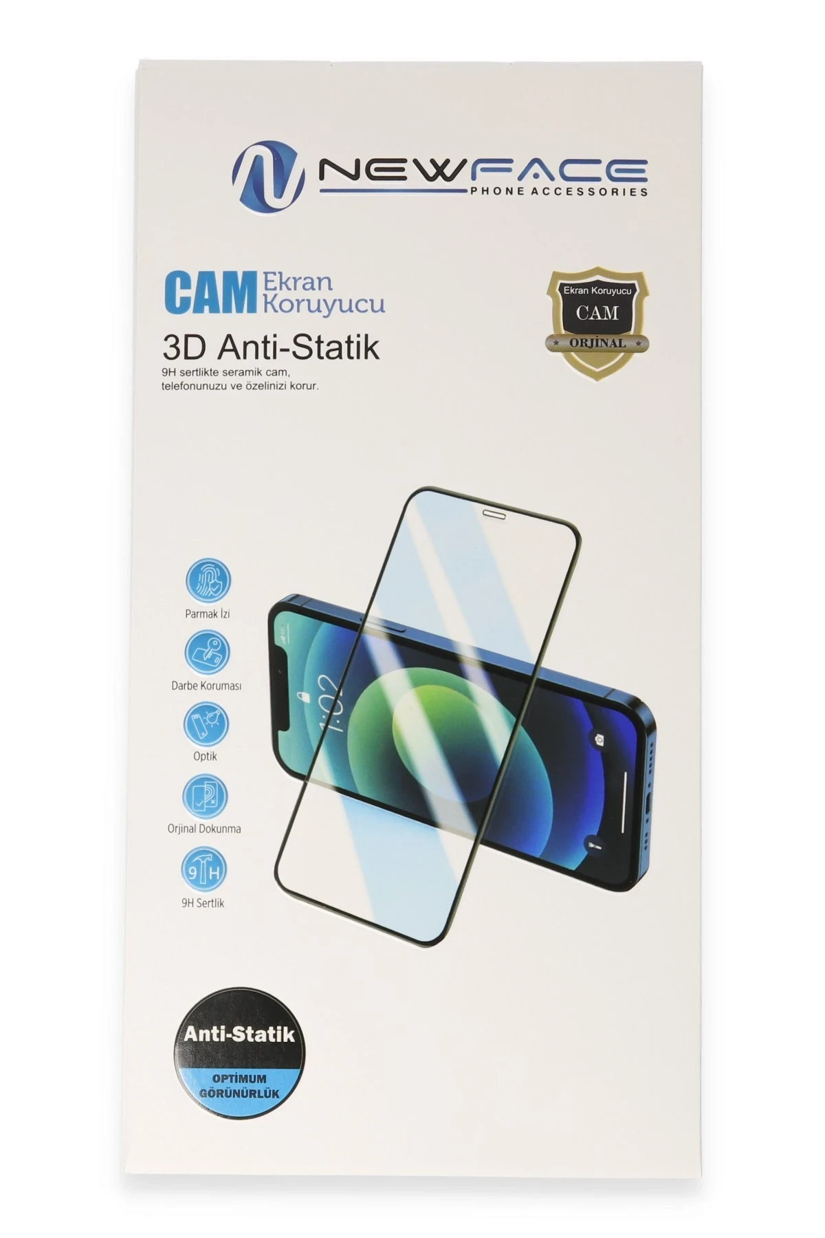 Newface Samsung Galaxy A05 3D Antistatik Cam Ekran Koruyucu - Görsel 3