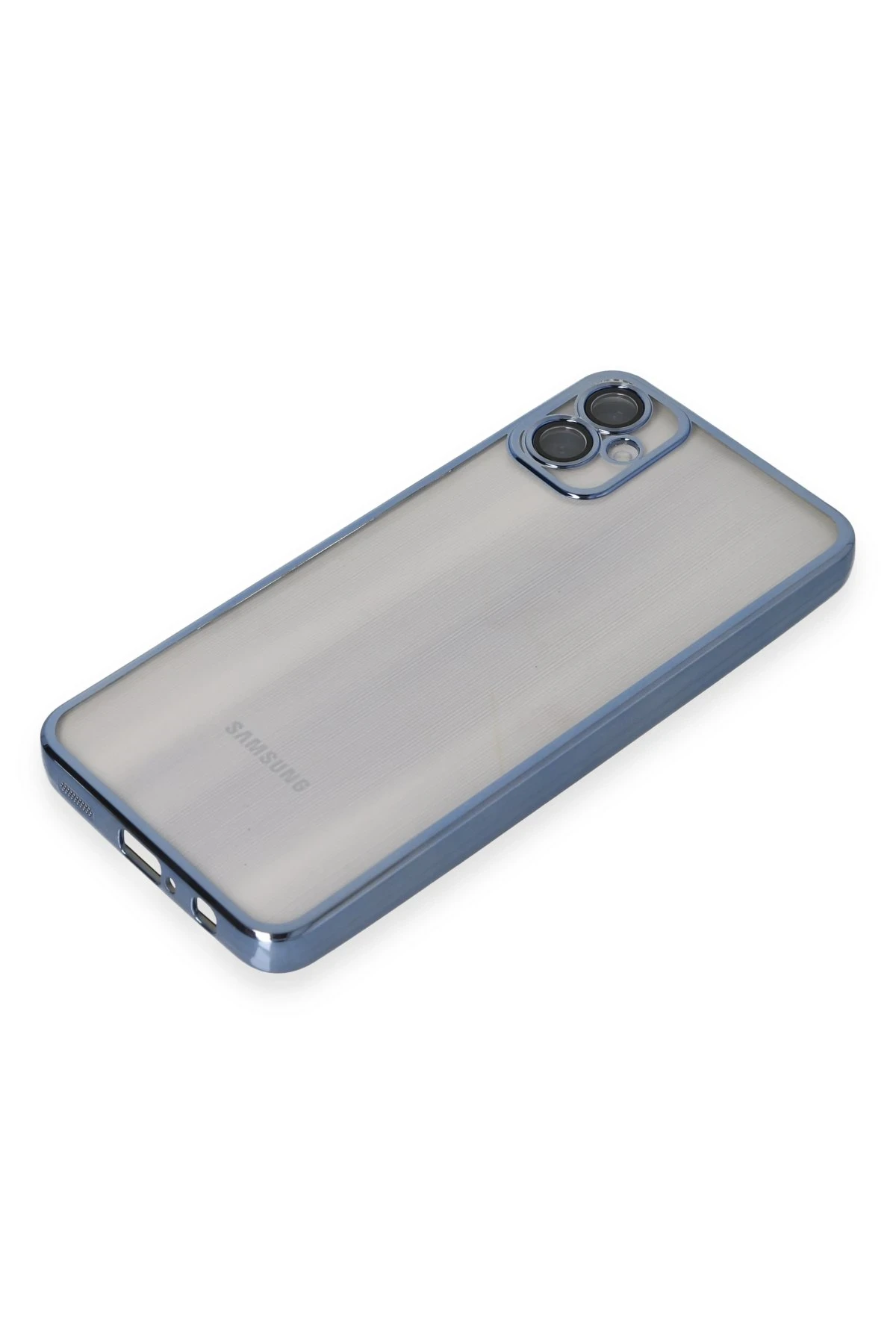 Newface Samsung Galaxy A05 Kılıf Razer Lensli Silikon - Lacivert - Görsel 4