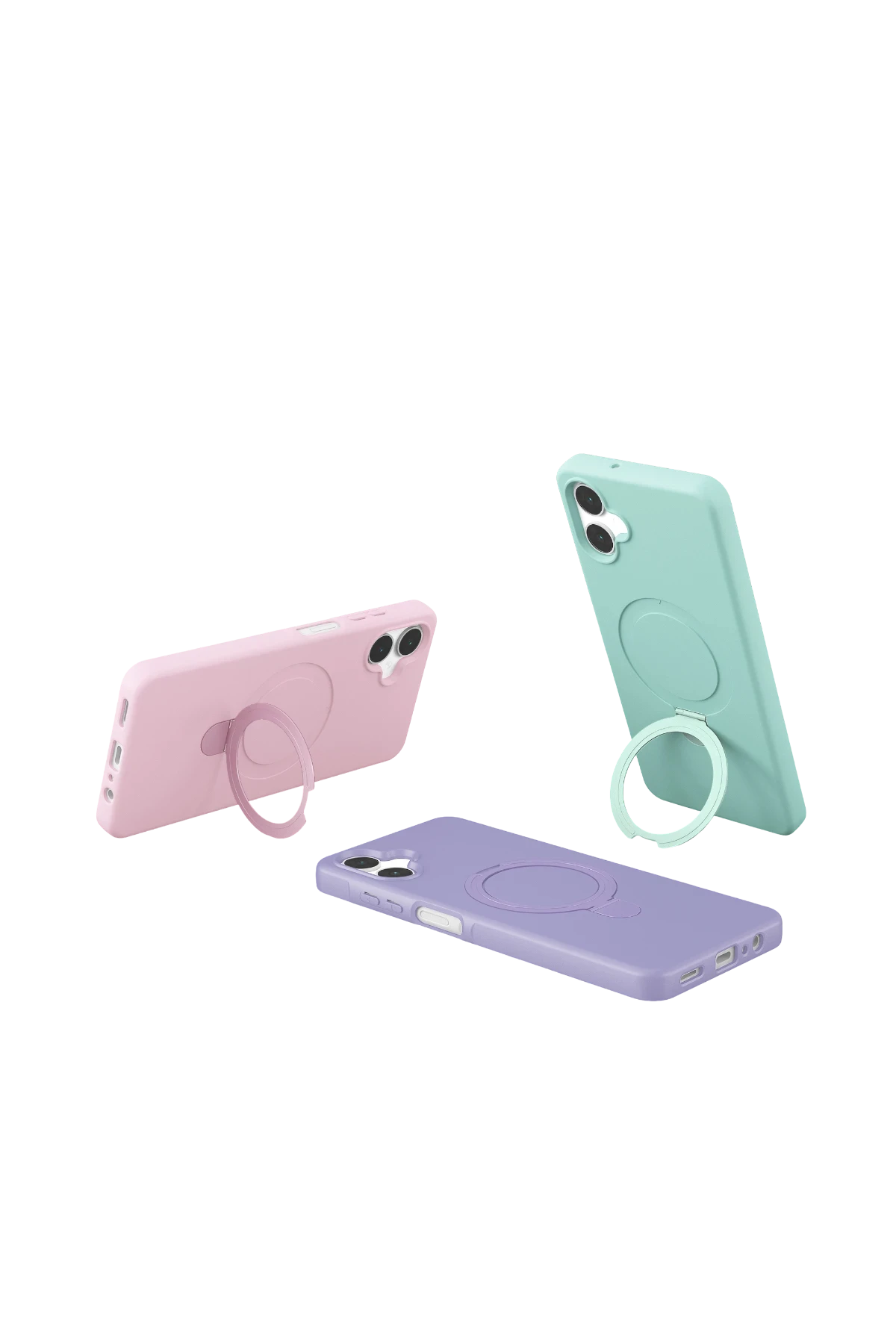 Newface Samsung Galaxy A06 Regal Magsafe Standlı Kapak - Çöl Titanyum - Görsel 5