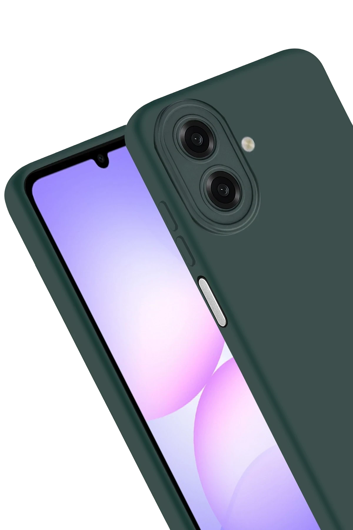 Newface Samsung Galaxy A07 4G First Silikon - Koyu Yeşil - Görsel 4