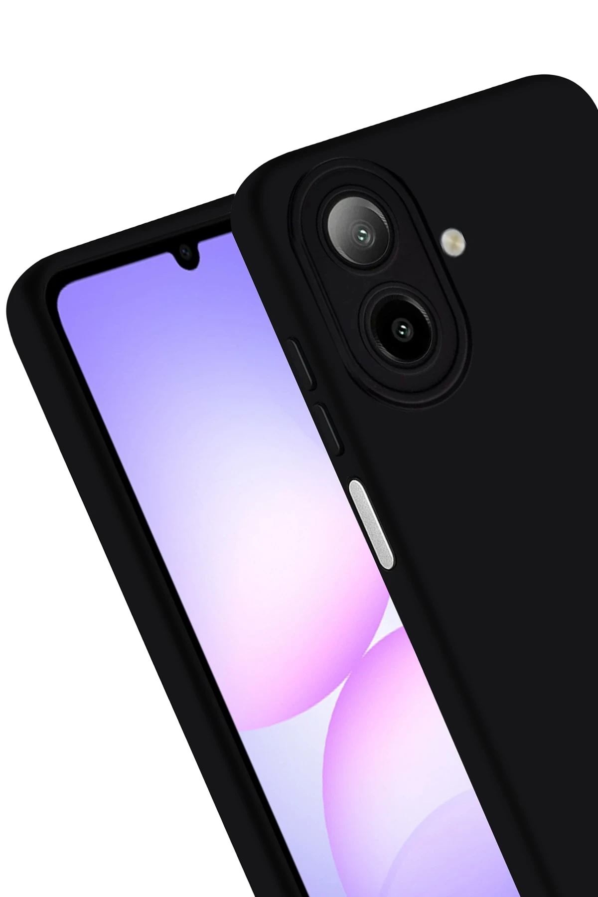 Newface Samsung Galaxy A07 4G Nano içi Kadife Silikon - Siyah - Görsel 3