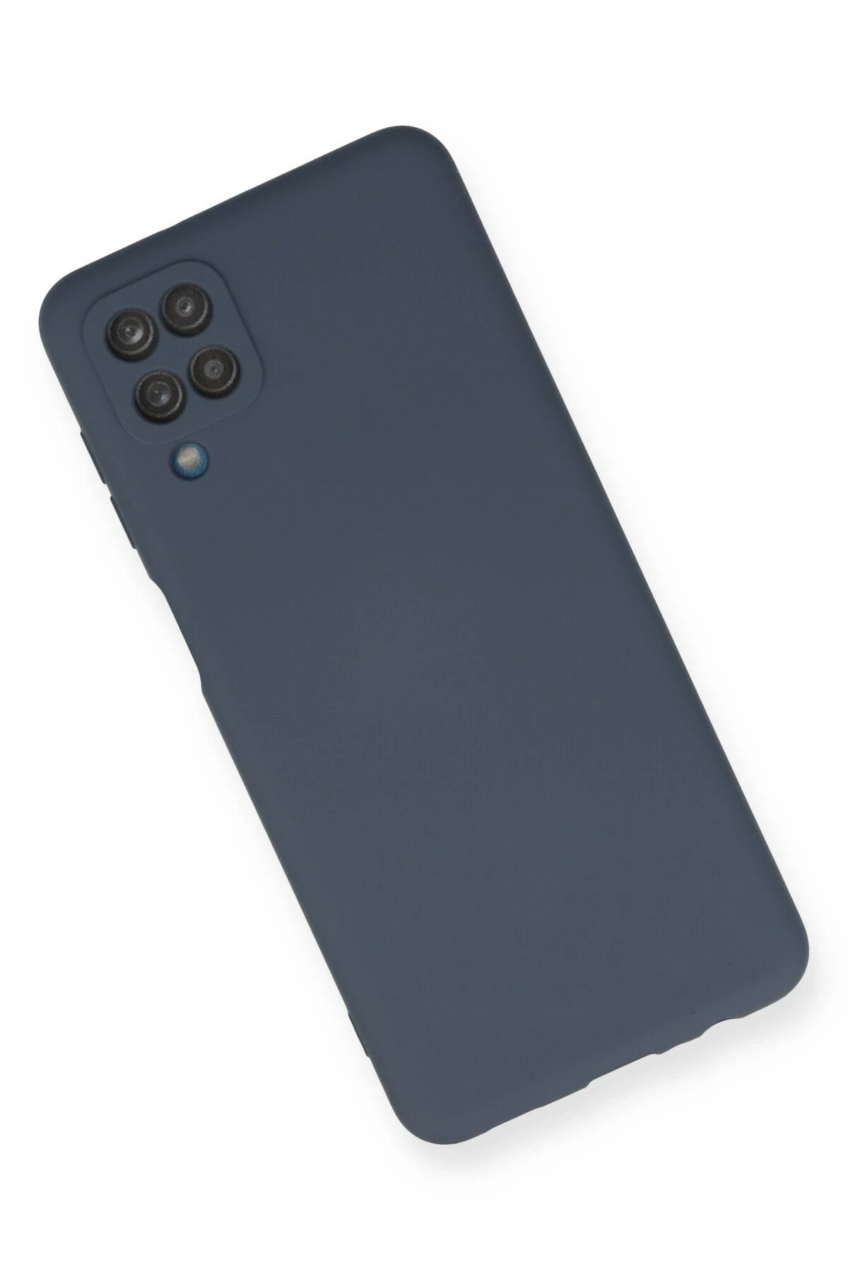 Newface Samsung Galaxy A12 Kılıf Nano içi Kadife Silikon - Gri - Görsel 3