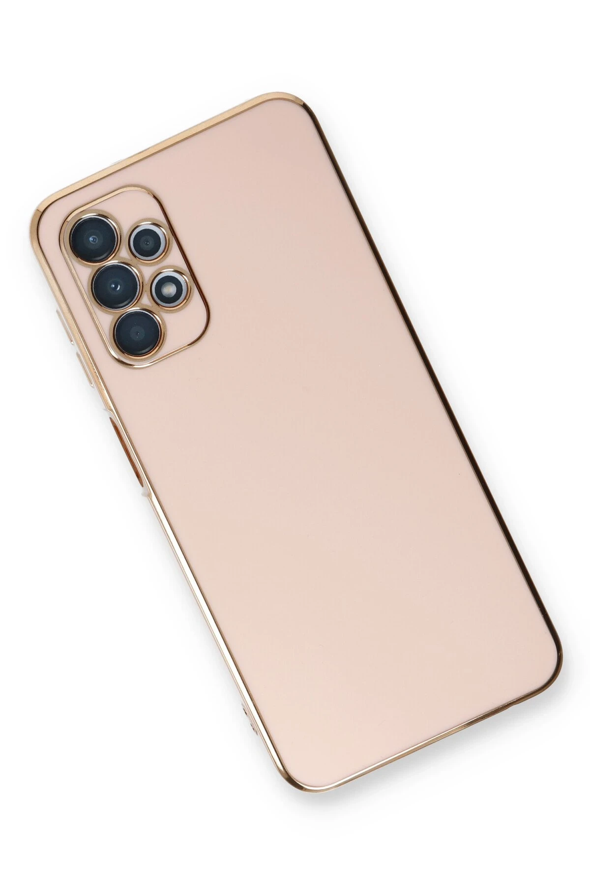 Newface Samsung Galaxy A13 4G Kılıf Volet Silikon - Pembe - Görsel 3