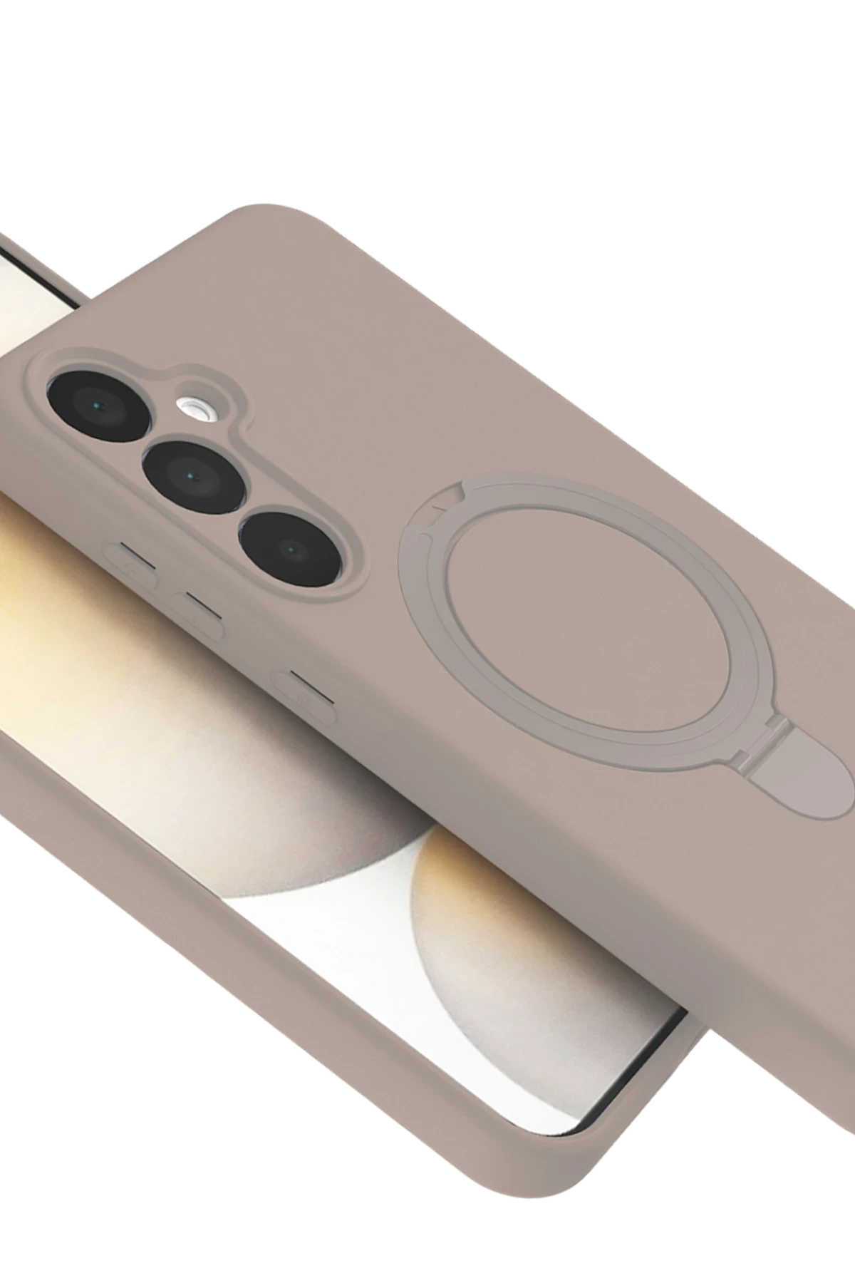 Newface Samsung Galaxy A16 5G Regal Magsafe Standlı Kapak - Çöl Titanyum - Görsel 5