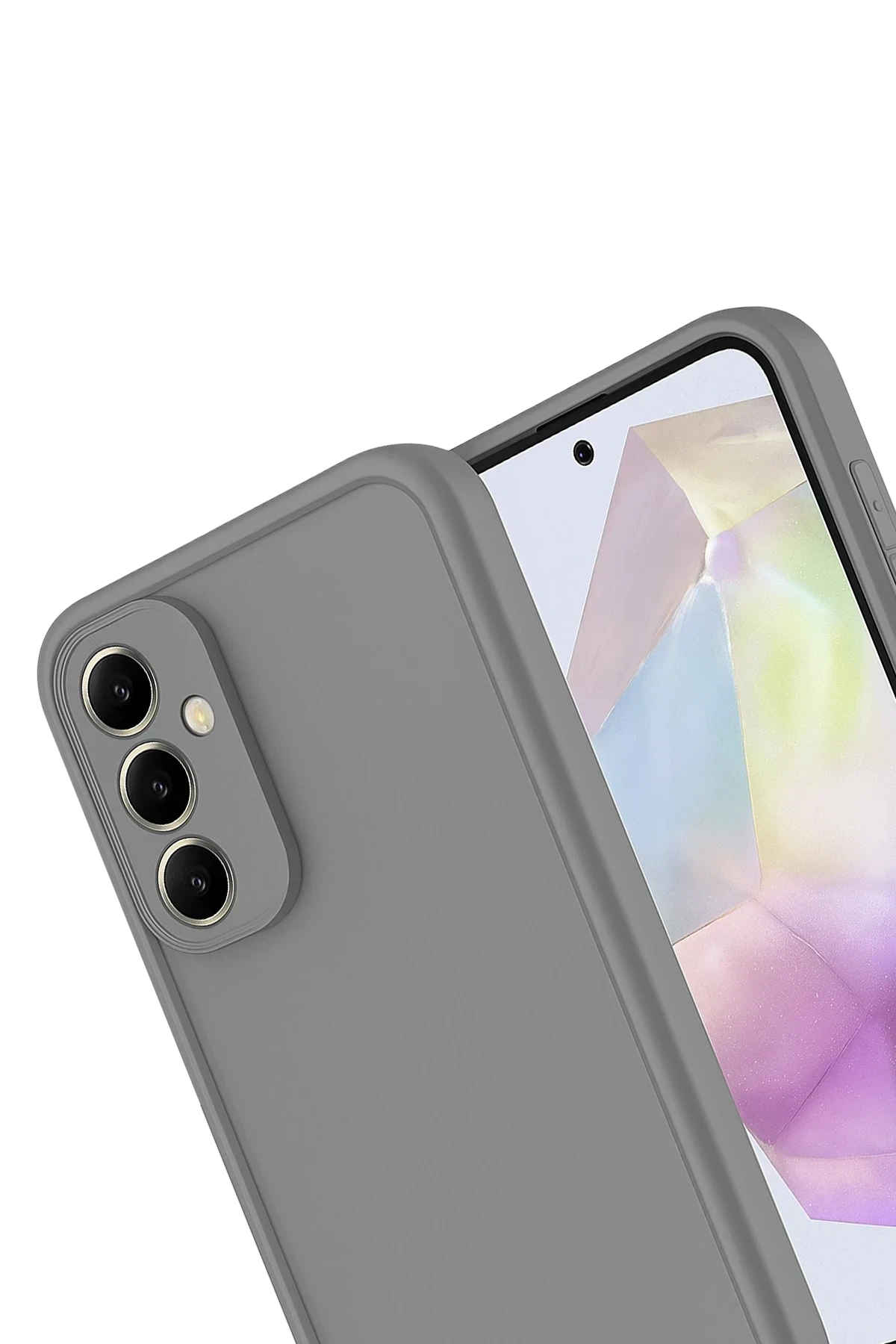Newface Samsung Galaxy A17 5G Viera Silikon - Gri - Görsel 3
