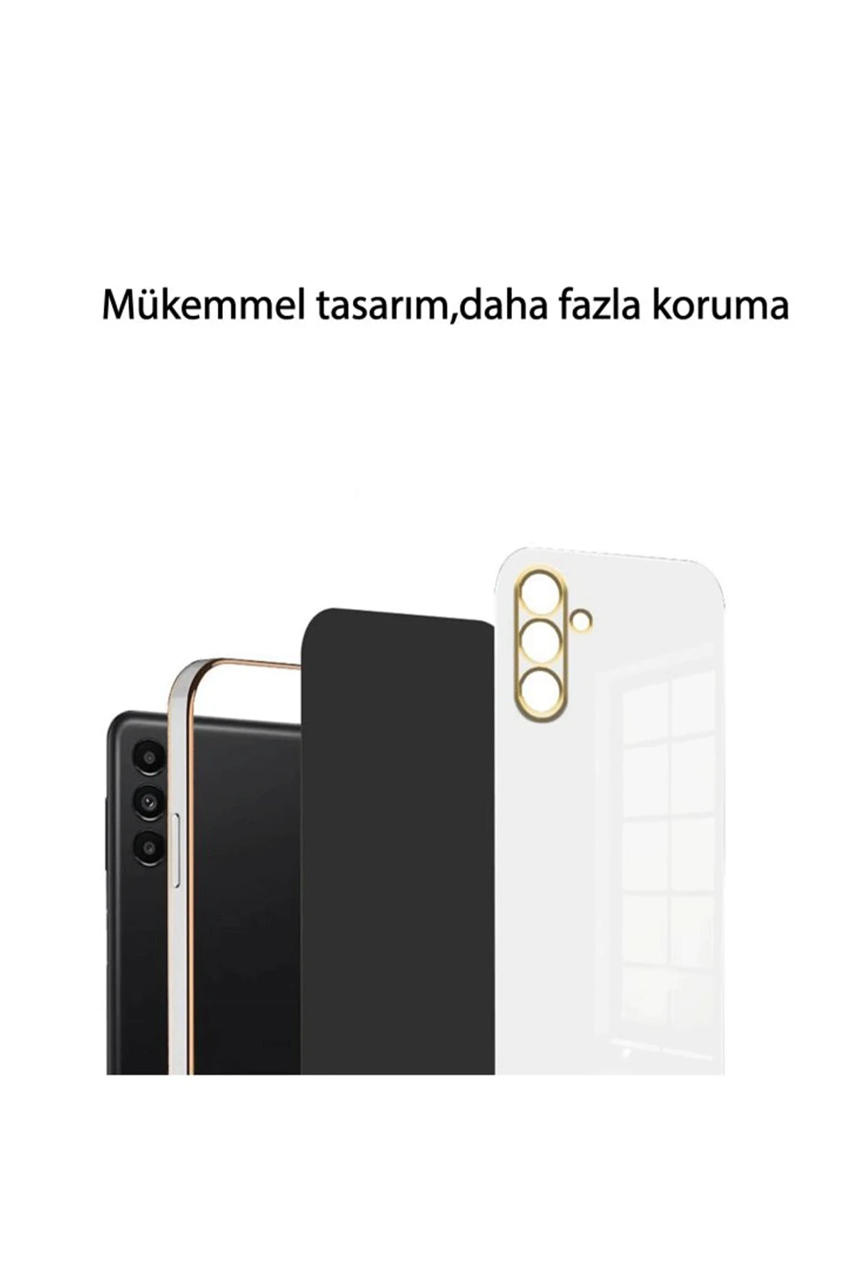 Newface Samsung Galaxy A24 4G Kılıf Volet Silikon - Mor - Görsel 4