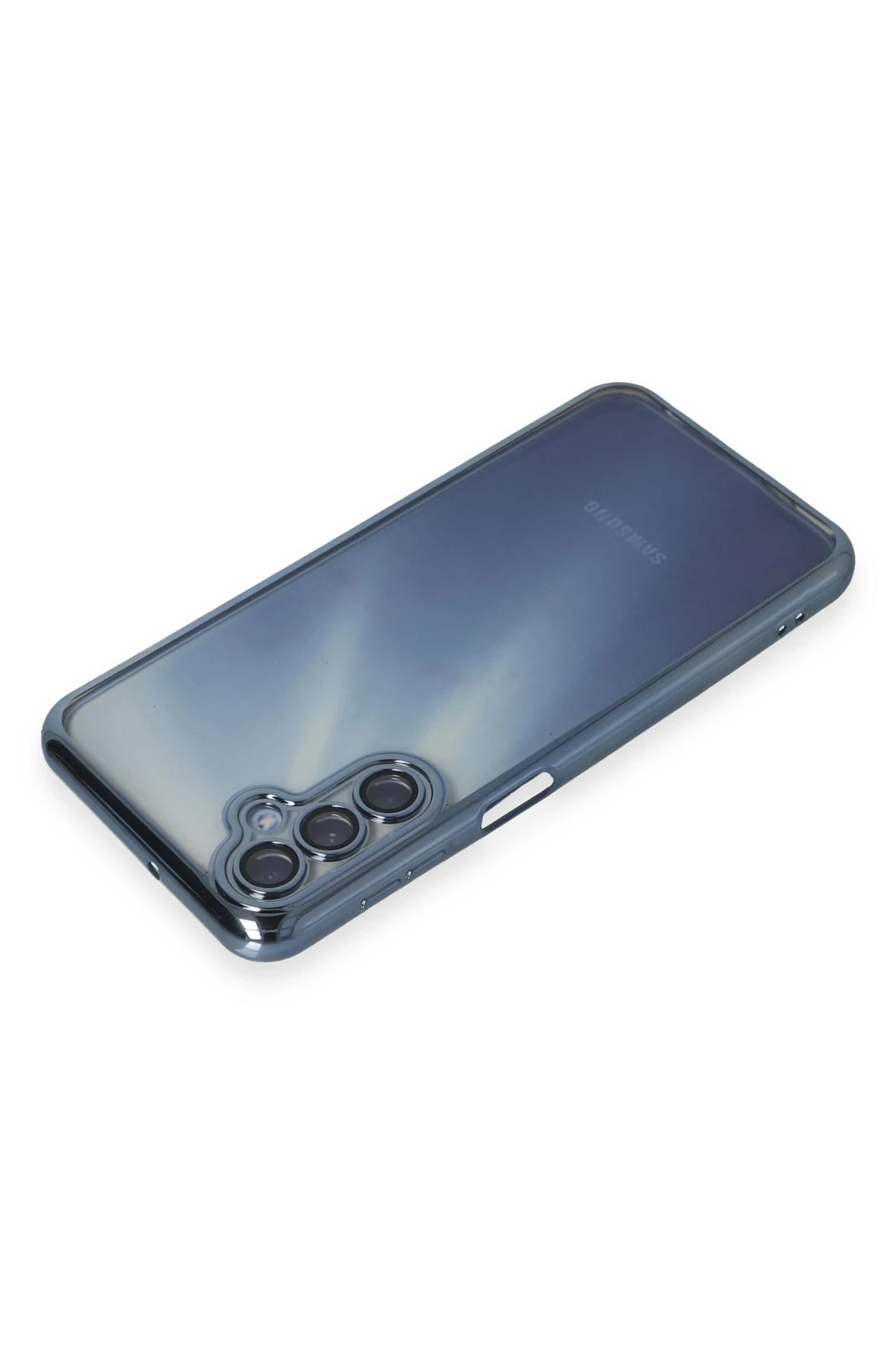 Newface Samsung Galaxy A25 5G Kılıf Razer Lensli Silikon - Açık Mavi - Görsel 3